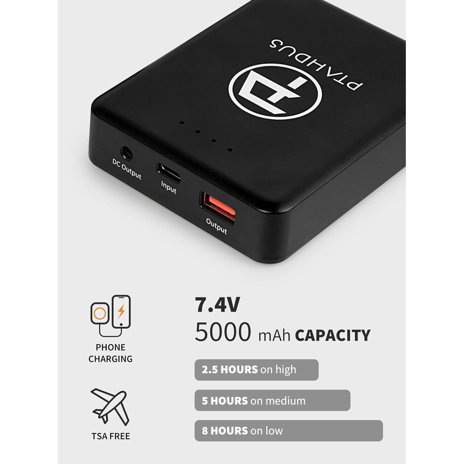 Chaqueta Térmica Hombre PTAHDUS 5 Zonas Calor Batería Incluida