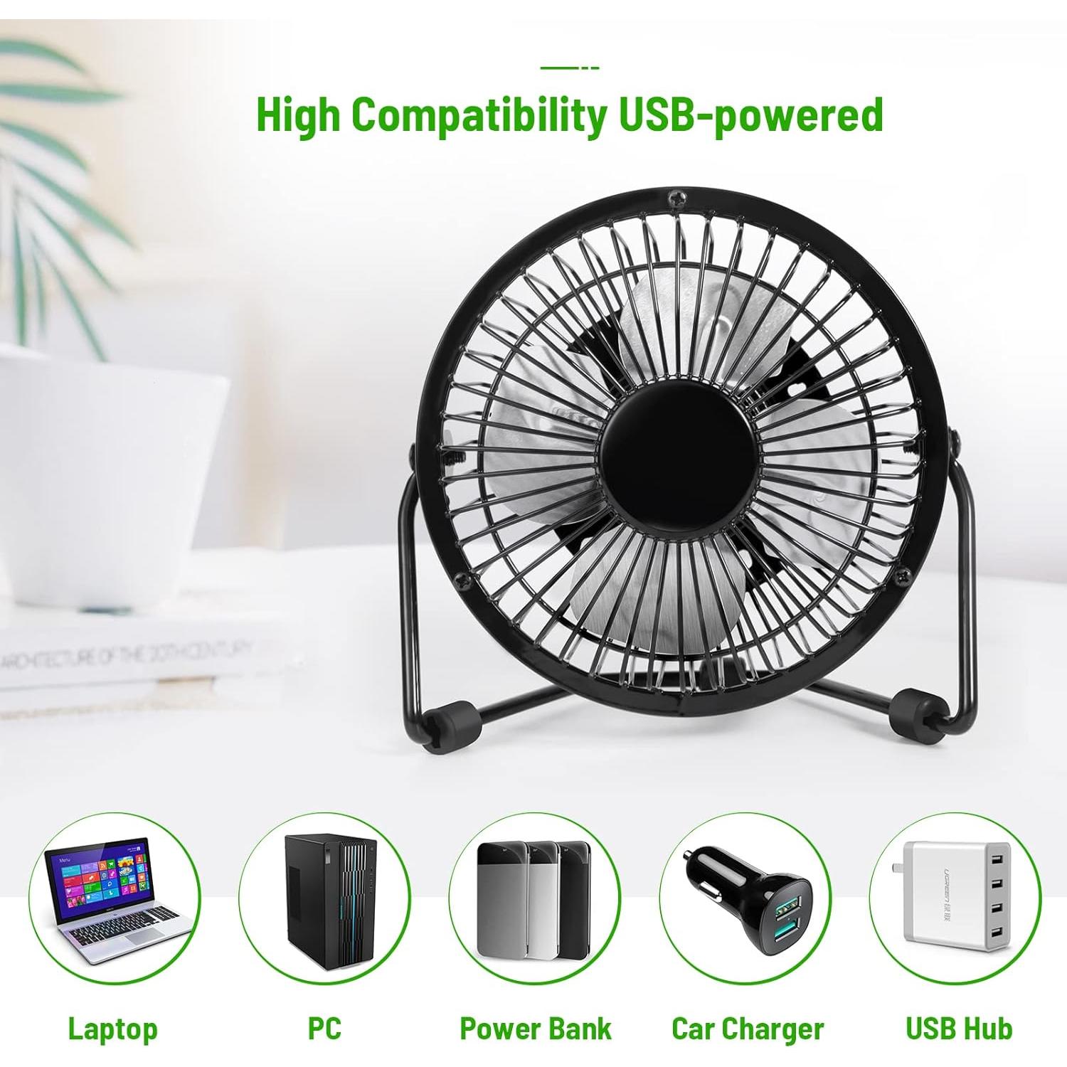 Ventilador de Escritorio AMKEN USB 11.43 cm Ultra-silencioso
