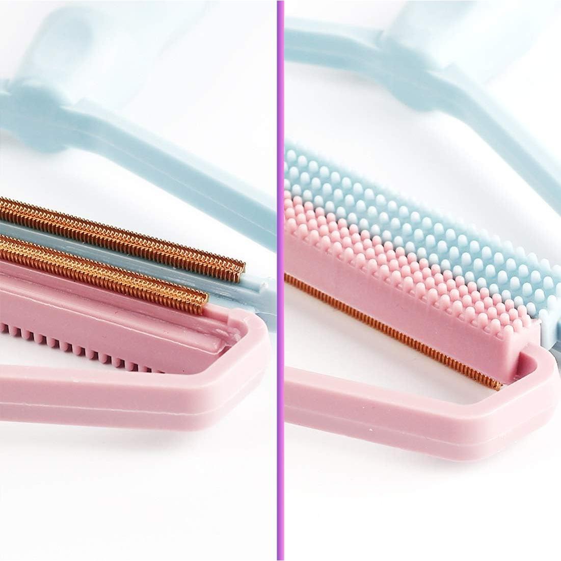 Portable Fabric Shaver, Pet Hair Remover, Manual Lint Remover, Dog Cat Hair Remover for Carpet, Clothes, Furniture, Couch Blue 1pcs