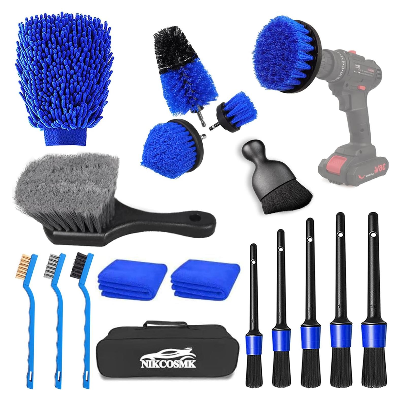 Kit de Limpieza de Automóviles NIKCOSMK 18 Piezas Profesional