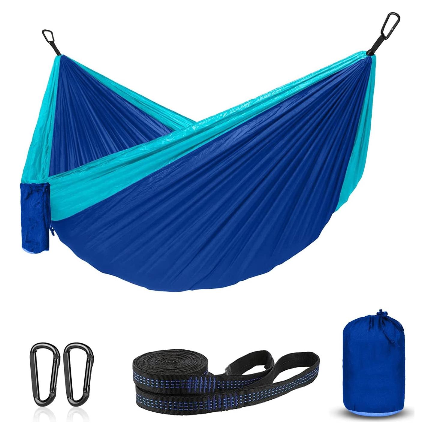 Hamaca Camping ERUW Nylon 210D Individual/Doble Azul