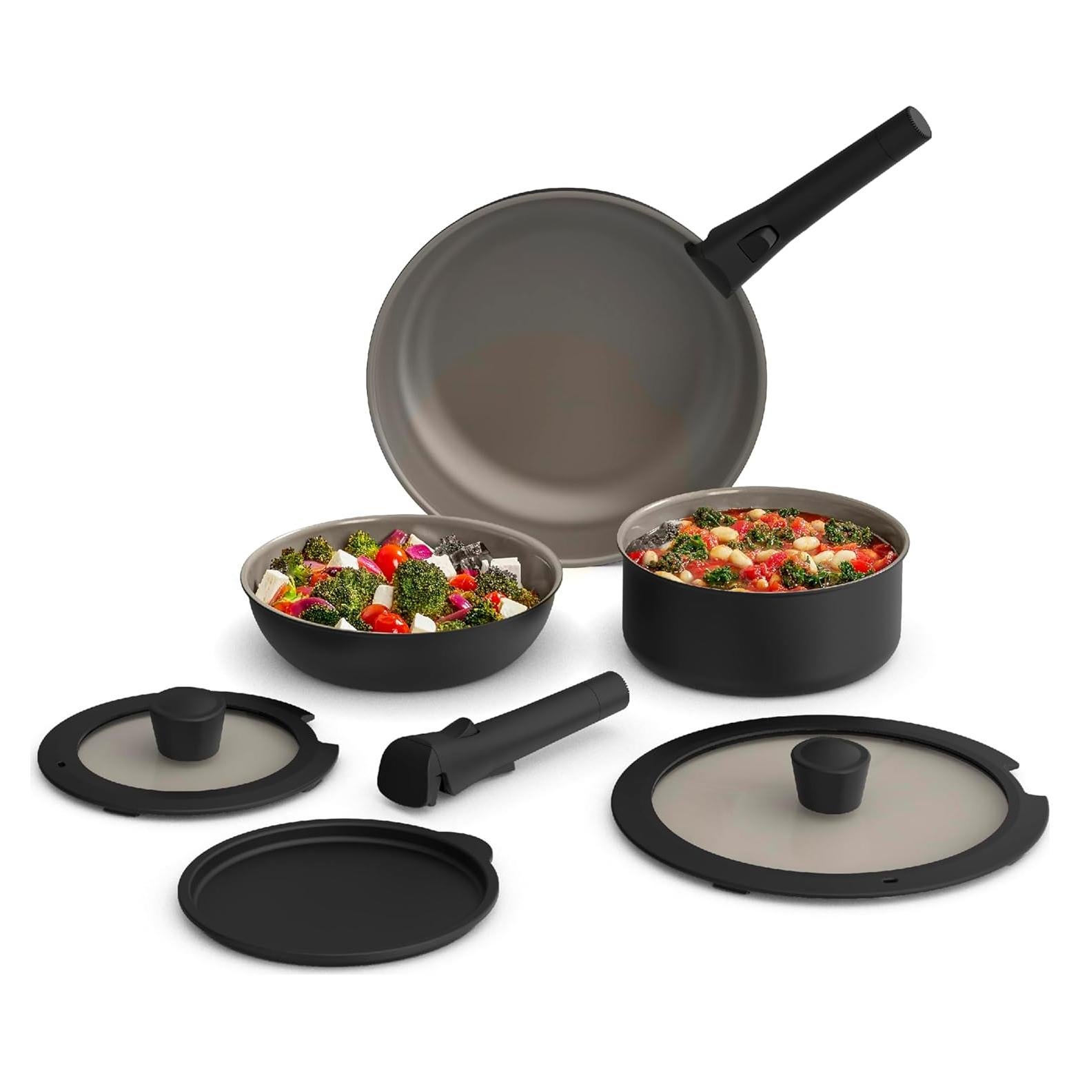 Set de Utensilios de Cocina 8 Piezas BELLA Negro