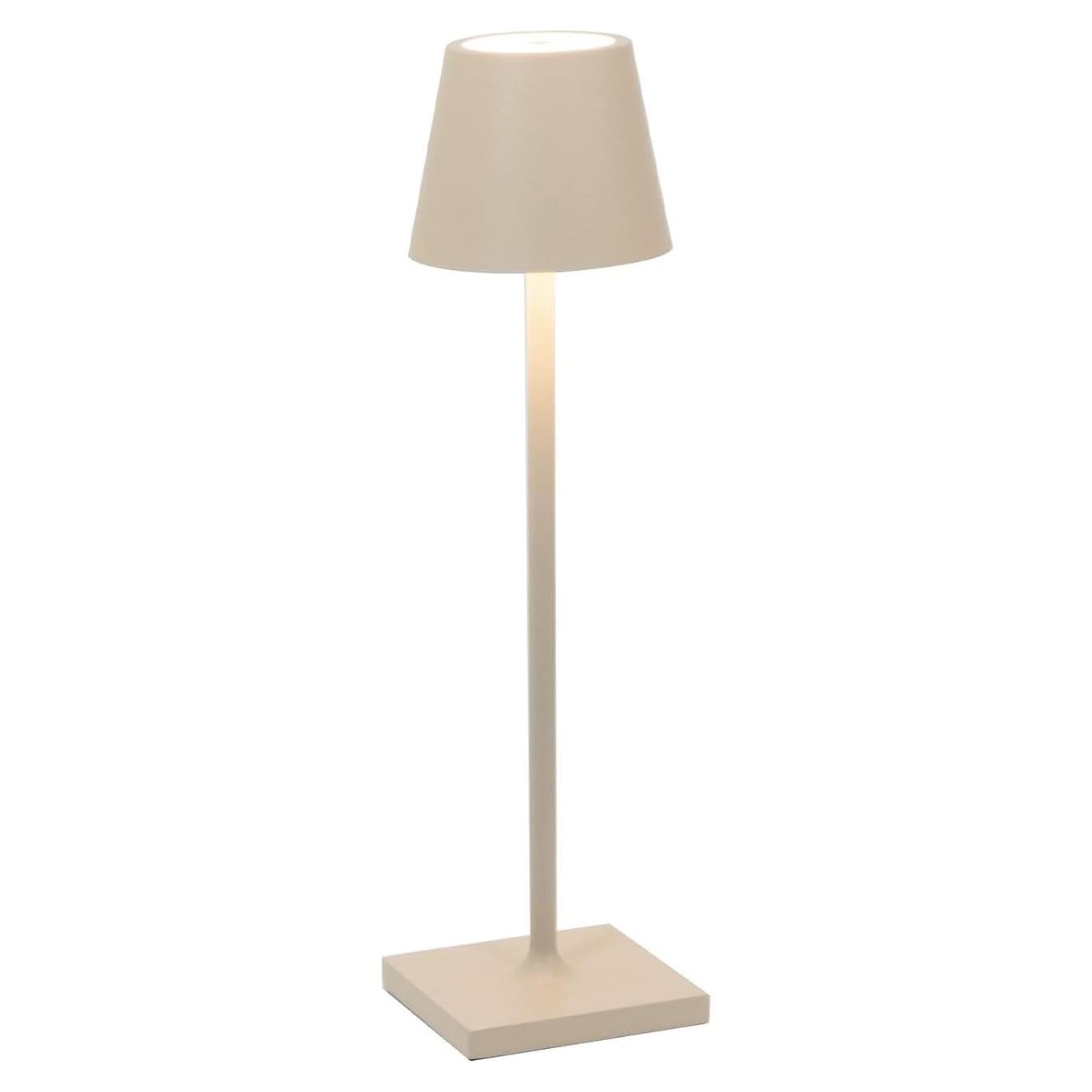 Lámpara de Mesa Recargable Zafferano Poldina Micro Arena 27.5 cm