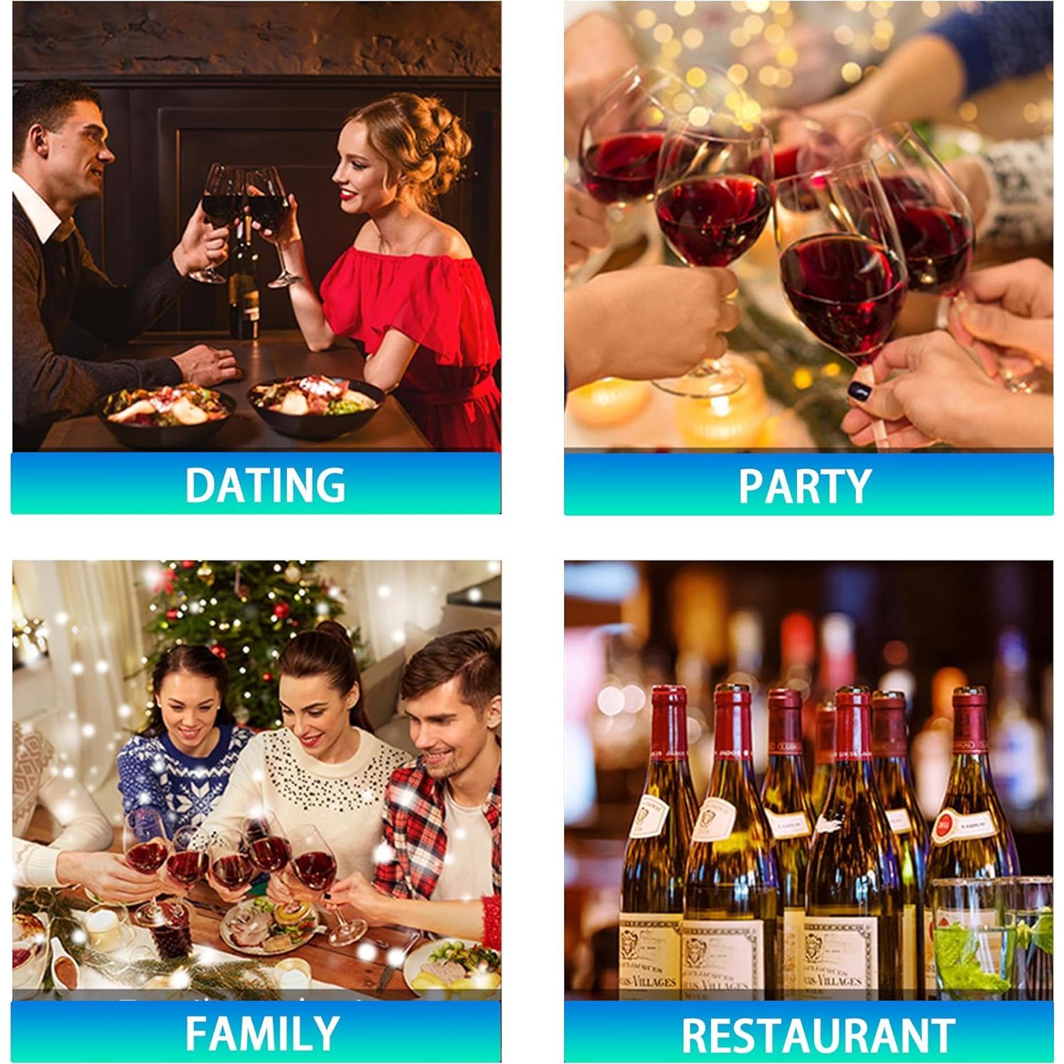 Electric Wine Aerator Pourer, Portable Automatic One-Touch Decanter Dispenser Pump for Red and White Wine with Type C Rechargeable Battery