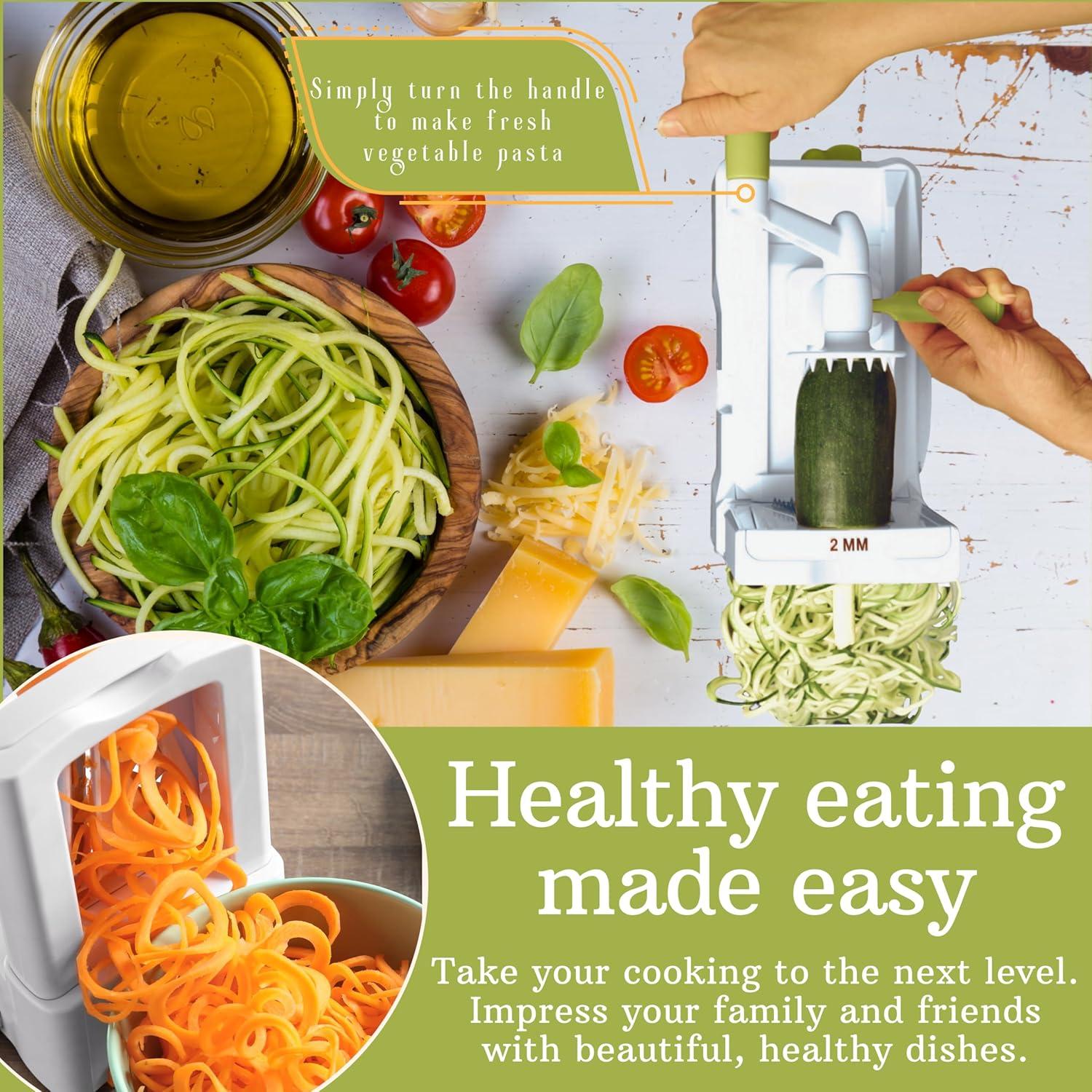 Cortador Espiral Brieftons 5 Cuchillas para Verduras