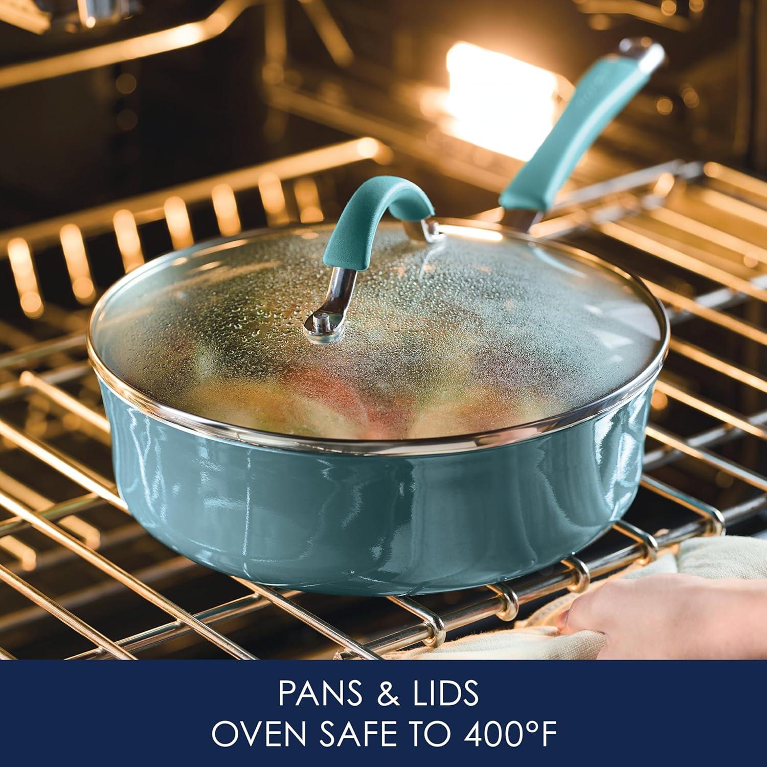 Juego de Ollas y Sartenes Rachael Ray Cucina 12 Piezas Azul