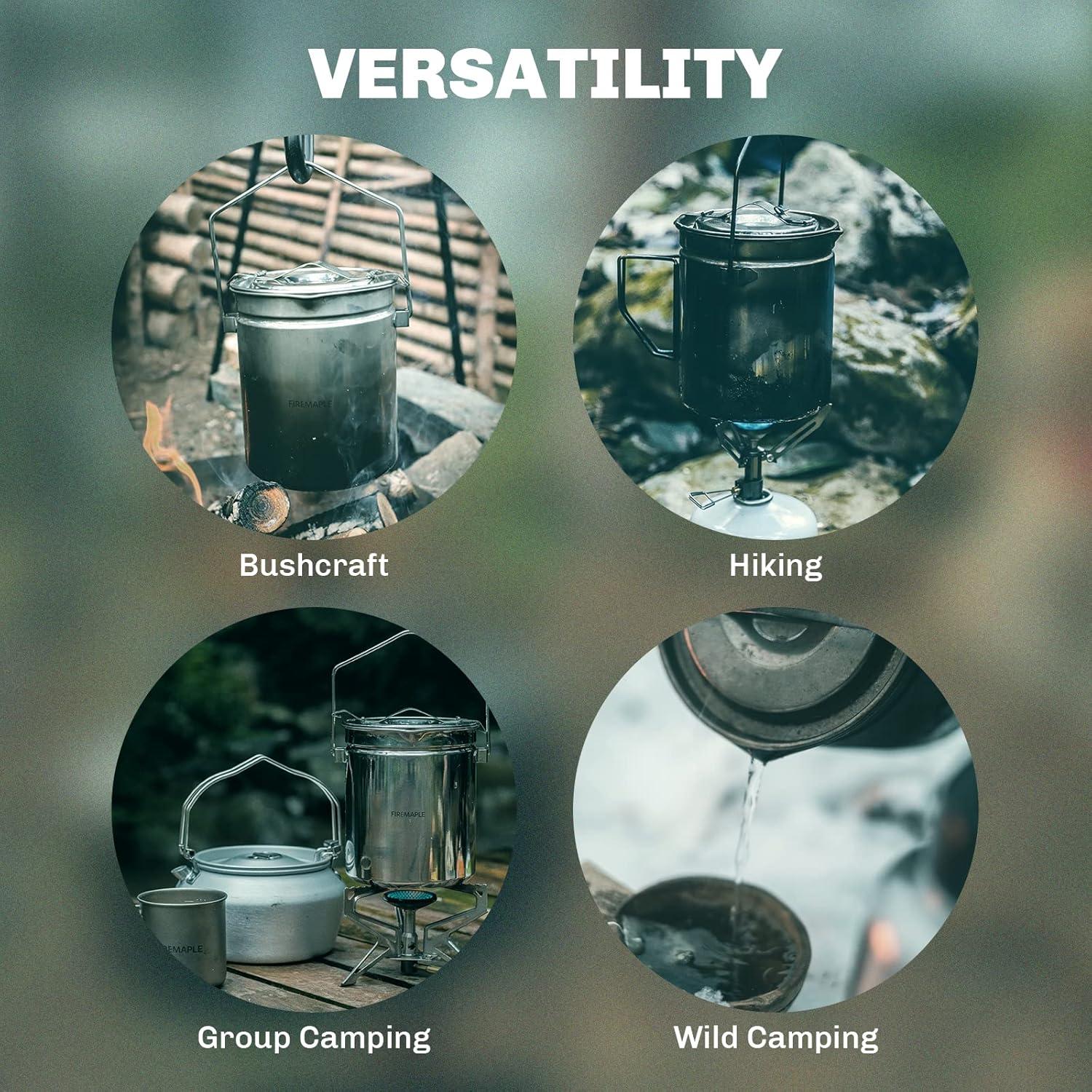 Olla de Camping Fire-Maple Antarcti 1.2L Acero Inoxidable