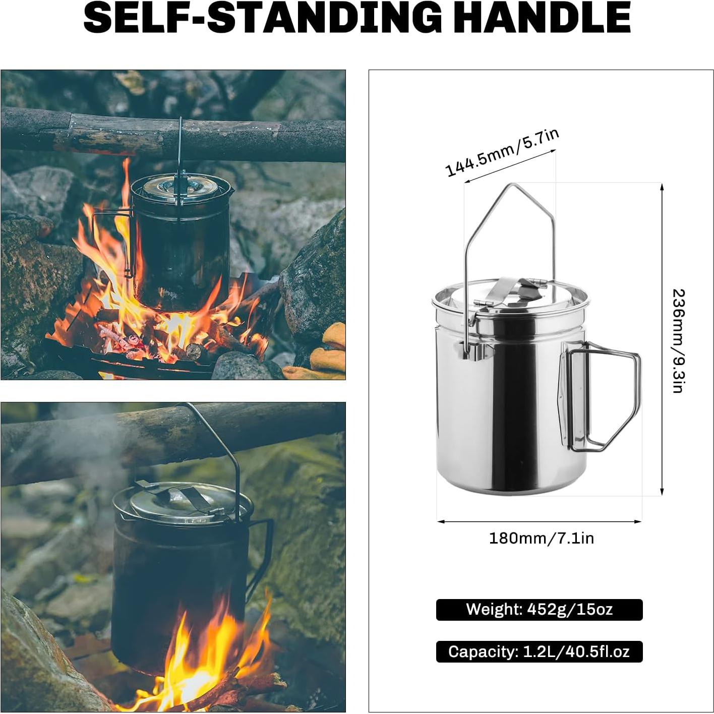 Olla de Camping Fire-Maple Antarcti 1.2L Acero Inoxidable