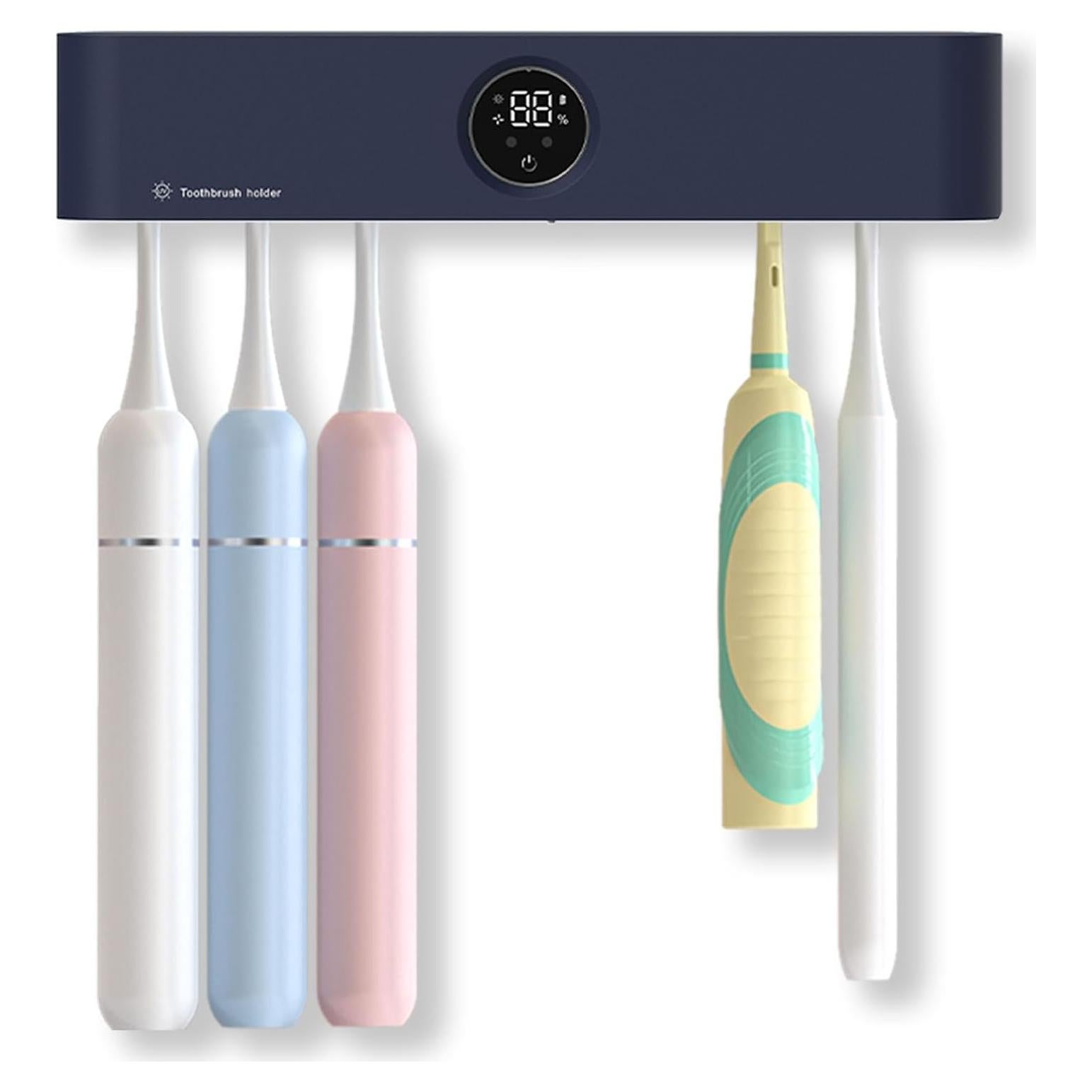 Soporte Limpiador de Cepillos de Dientes KIEROFIRT x114 Azul