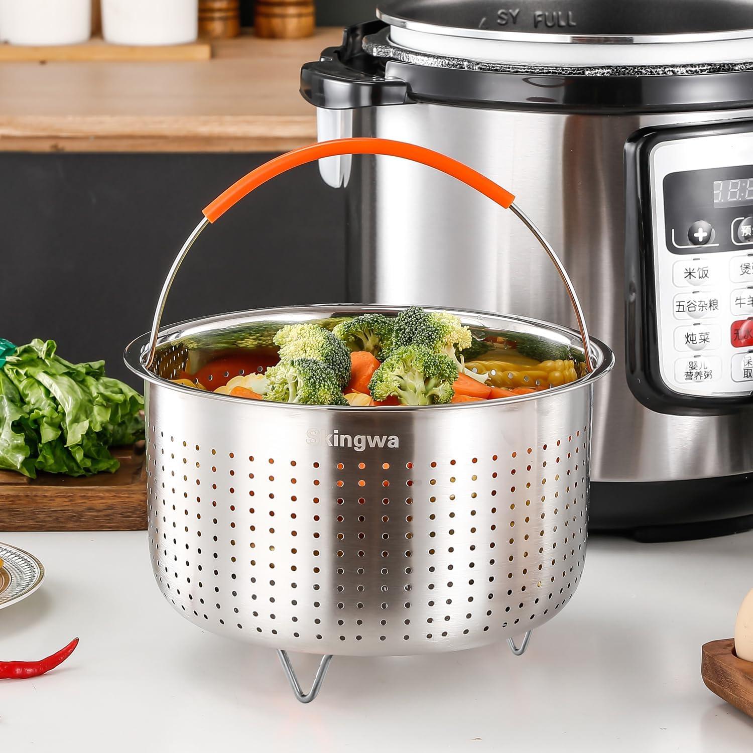 Cesta de vapor Skingwa 2.84L acero inoxidable para Instant Pot