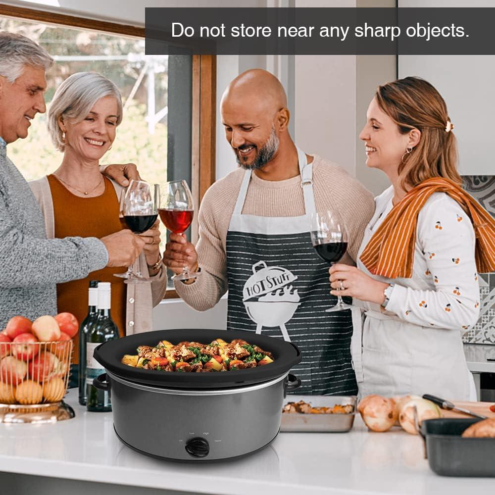 Forros de Silicona Reutilizables SOPHICO para Olla de Cocción Lenta 6-8 Qt