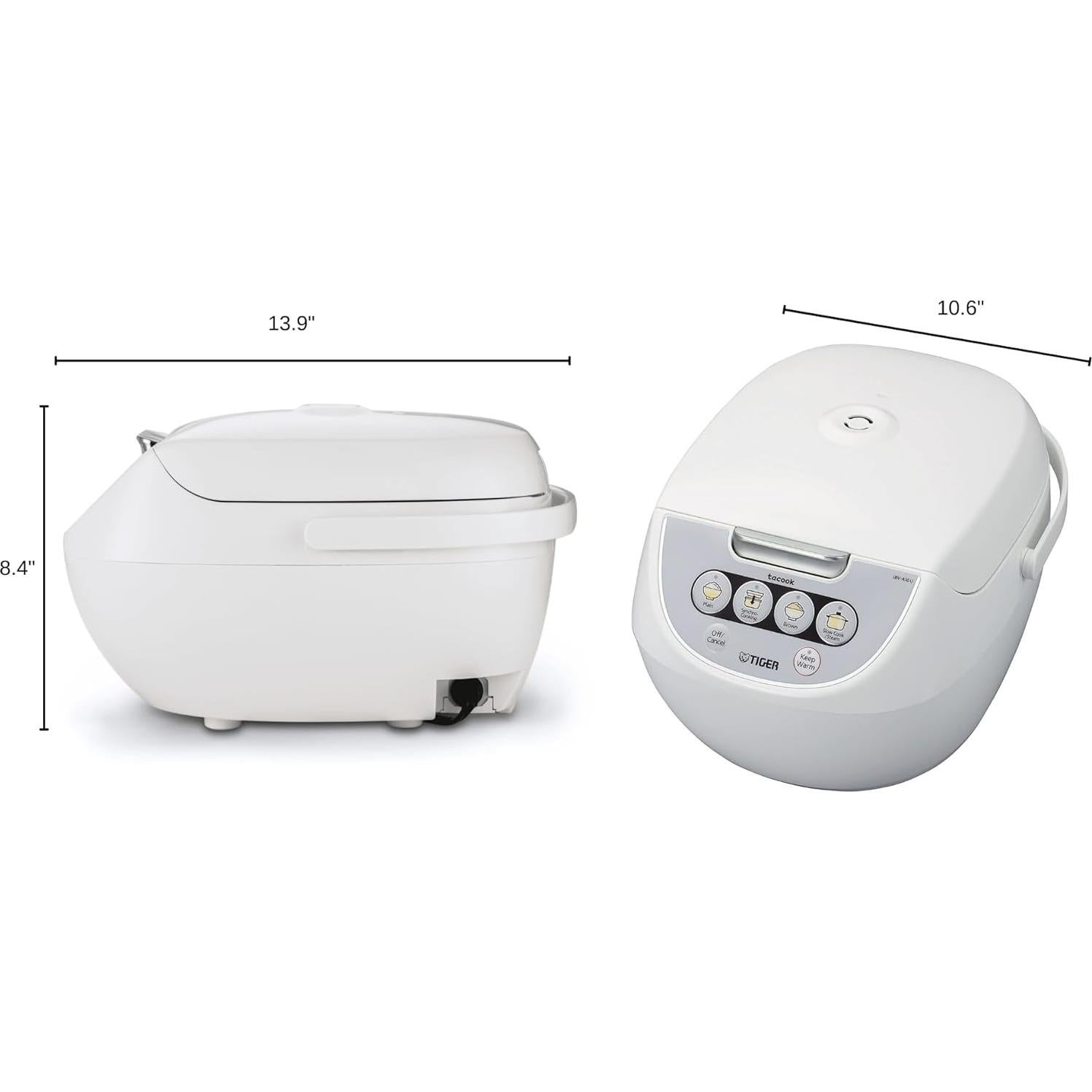 Olla Arrocera Tiger JBV-A10U 5.5 Tazas Micom Blanca