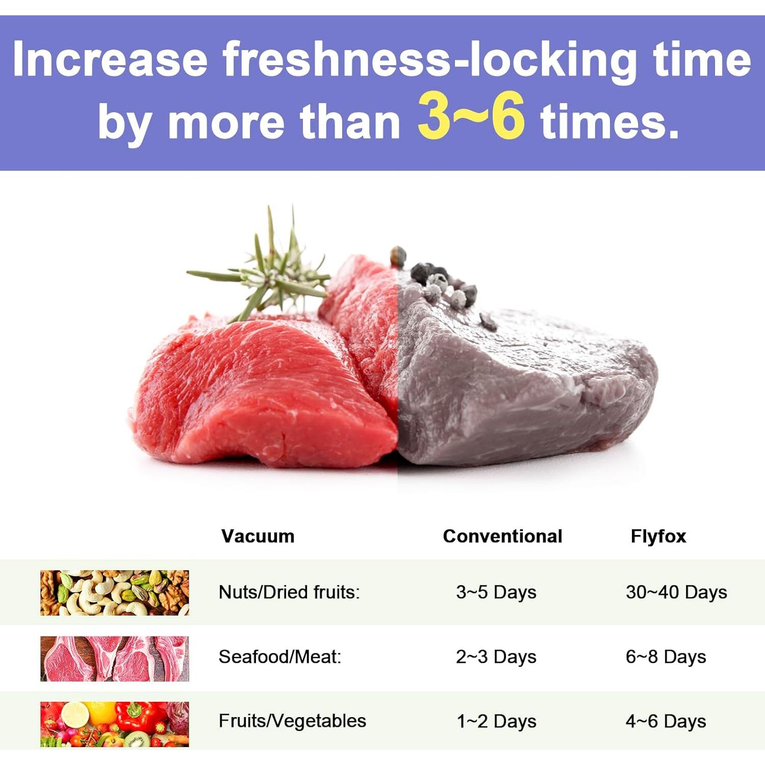 Máquina Selladora al Vacío Flyfox FL-ZJK-1001-S 135W Compacta