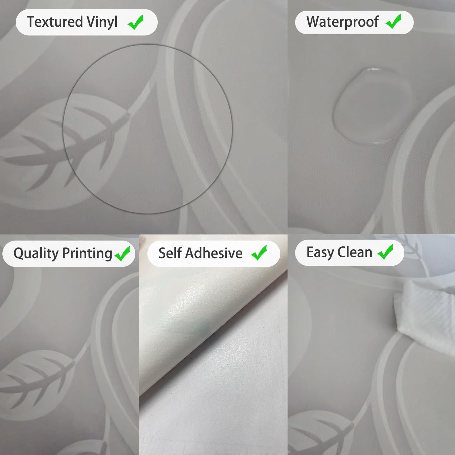 Mural Autoadhesivo para Refrigerador Funlife 56x163cm Floral