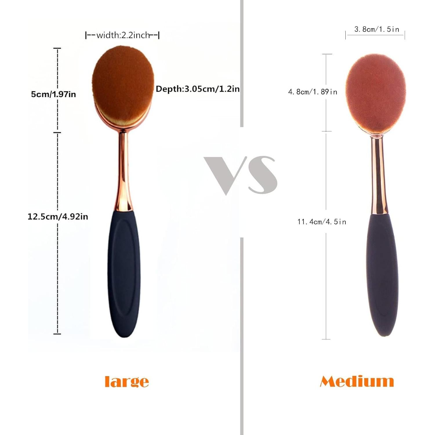 Brocha de Maquillaje Ovalada Yoseng Grande 17.5cm