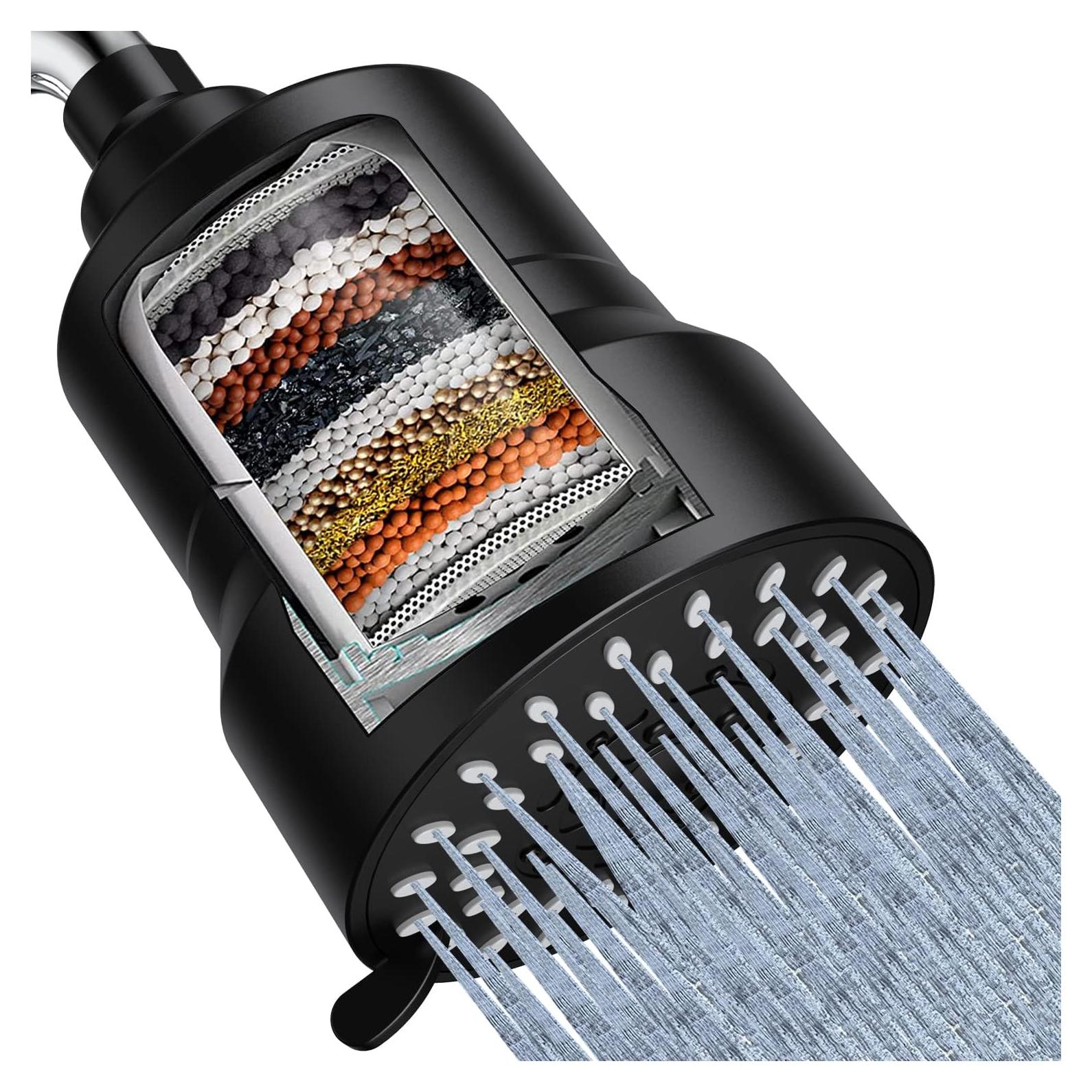 Cabezal de Ducha Filtrado MXBOLD 3 Modos 15 Etapas Anti-Cloro