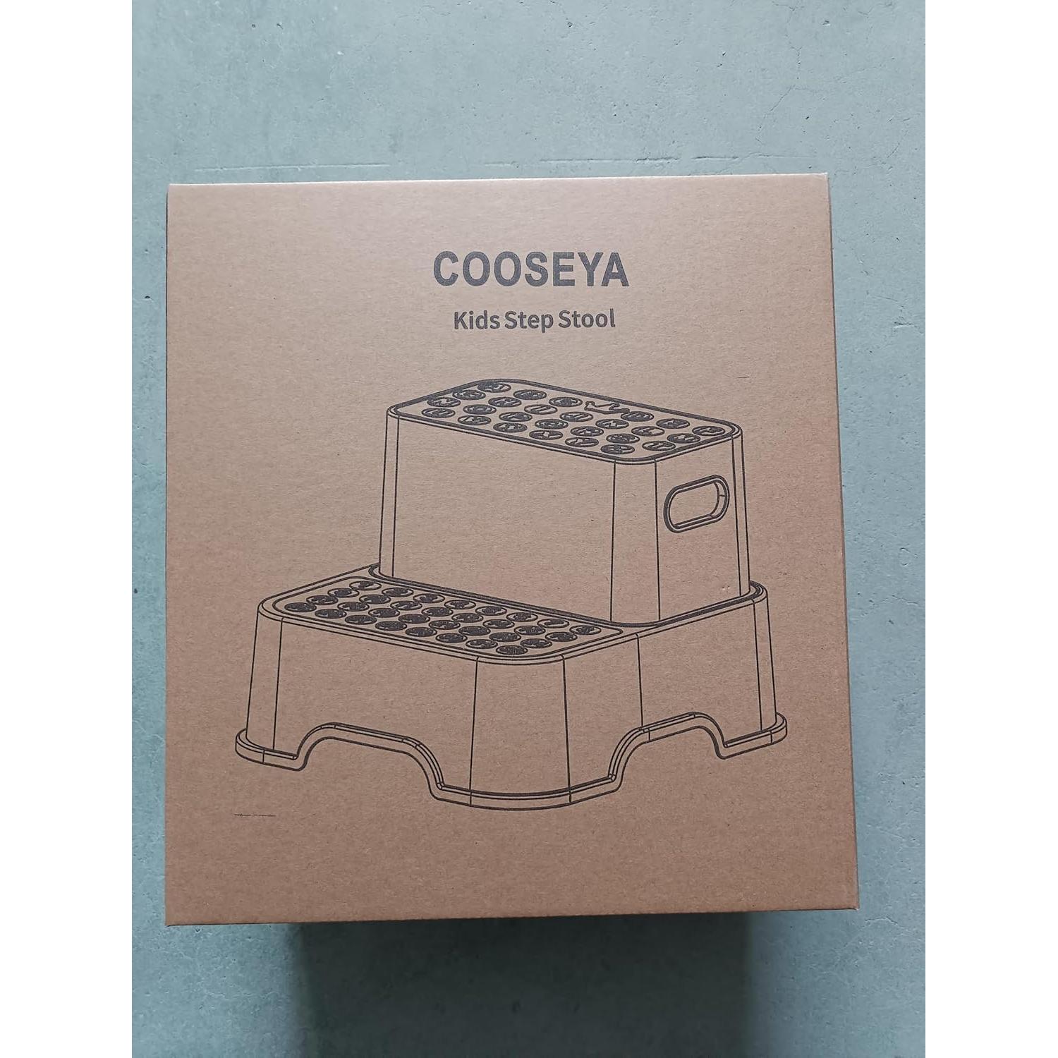 Escalera Doble Antideslizante COOSEYA para Niños Azul