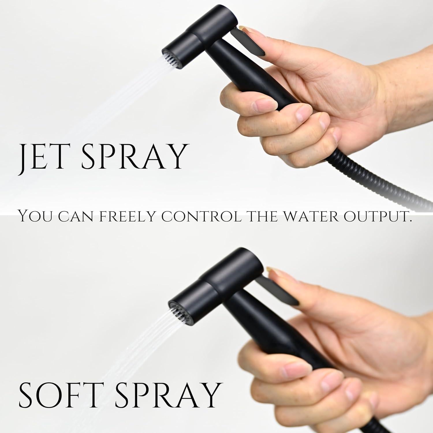 Rociador de Bidet de Mano SassyAstra, Presión Ajustable, 119 cm