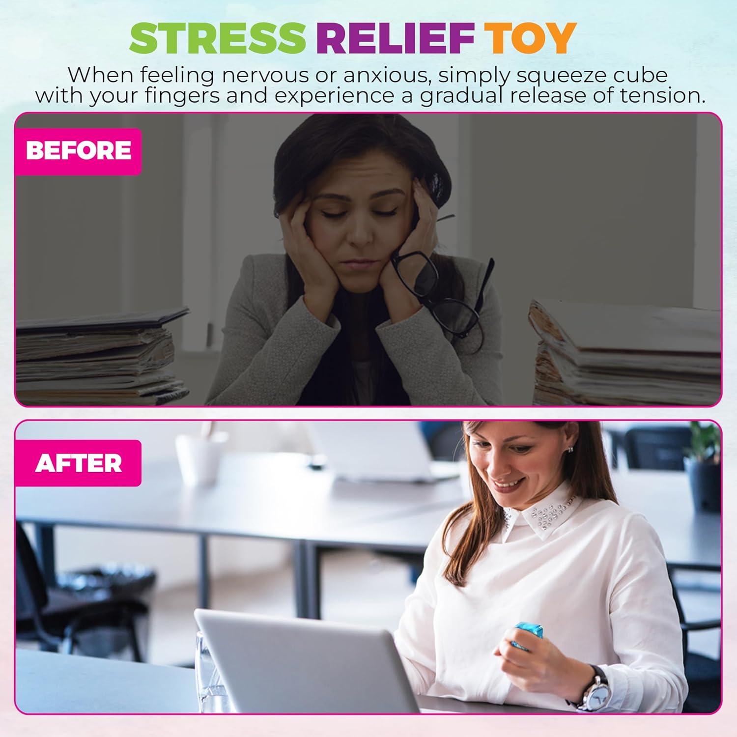 Pelotas de Estrés Cubo de Hielo TwCare 5cm Antiestrés