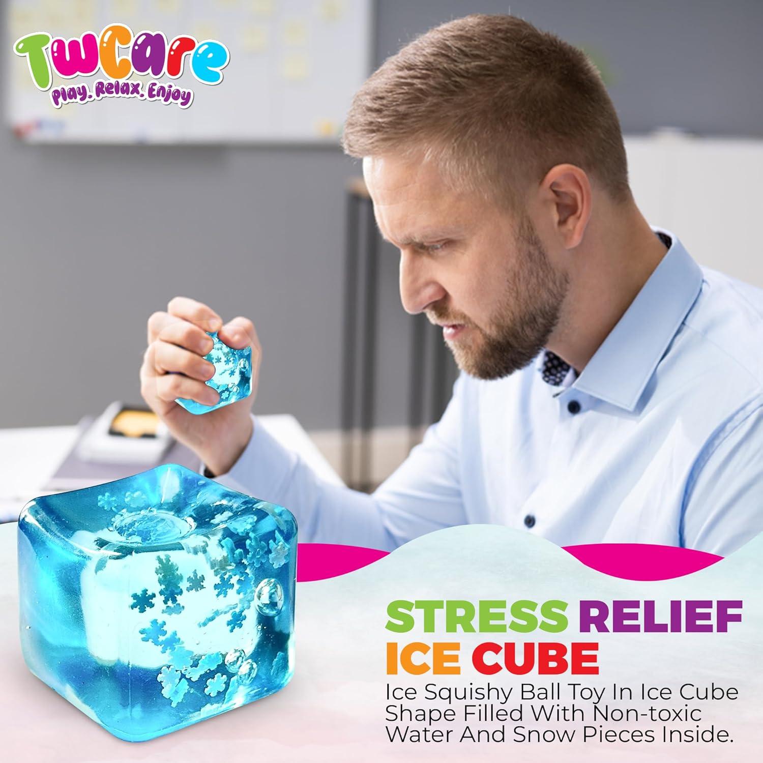 Pelotas de Estrés Cubo de Hielo TwCare 5cm Antiestrés