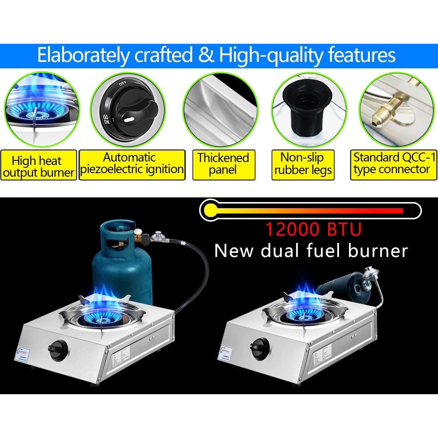 Estufa de Propano Horynar 1 Quemador 12000 BTU Automática