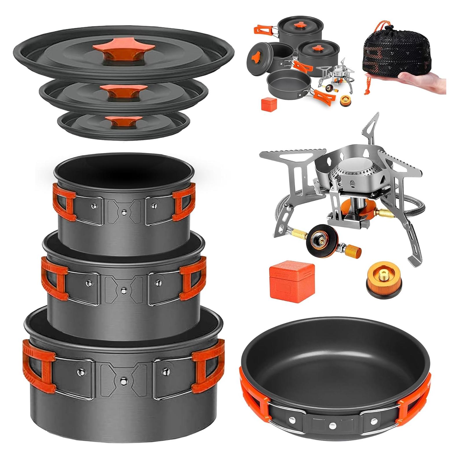 Juego de utensilios de cocina para camping Smokey Camp 10 piezas