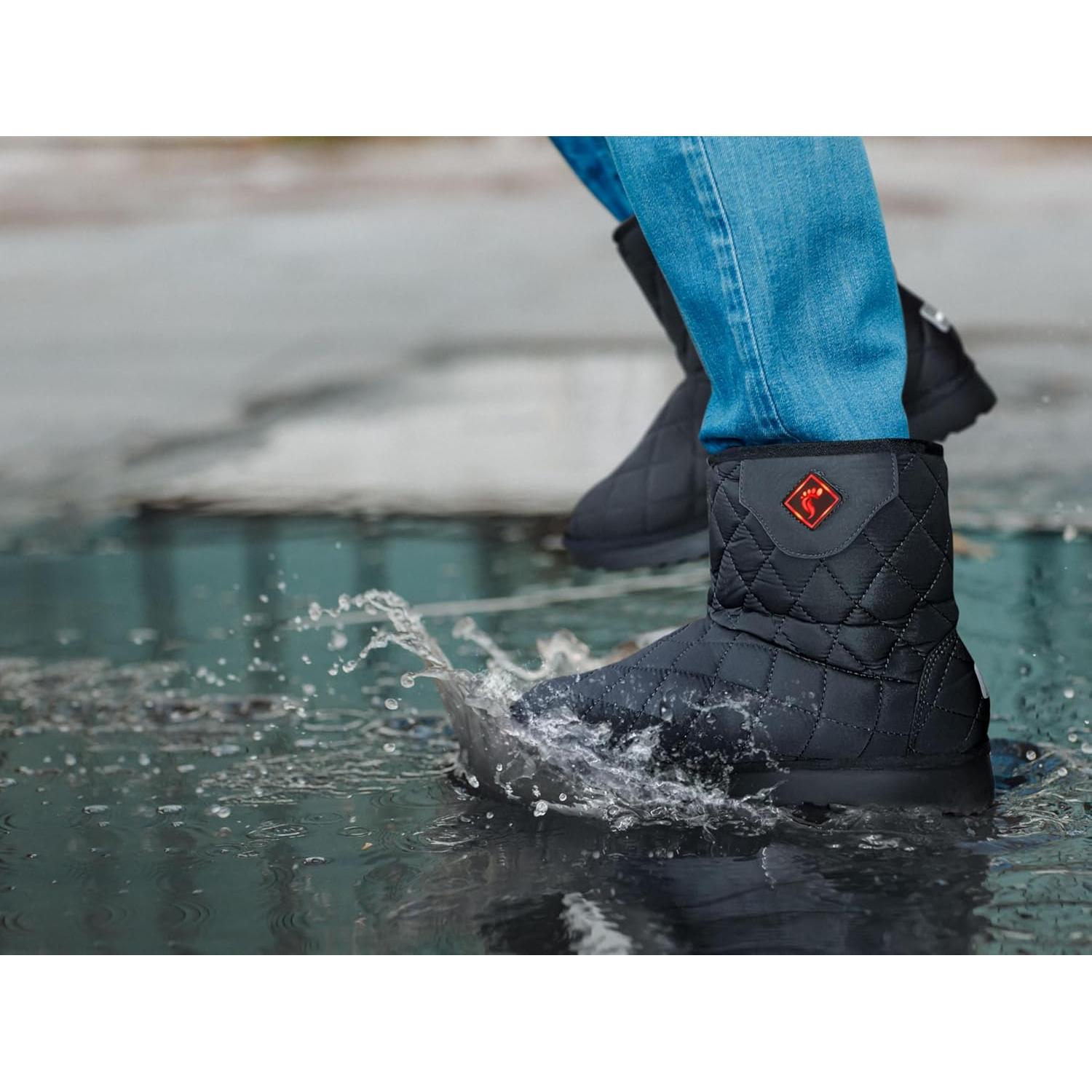 Heated Slipper Boot for Men and Women – Upgraded 2024 Edition Rechargeable Foot Wear with 3 Temperature Settings Keep Feet Warm up to 11 Hours Unisex