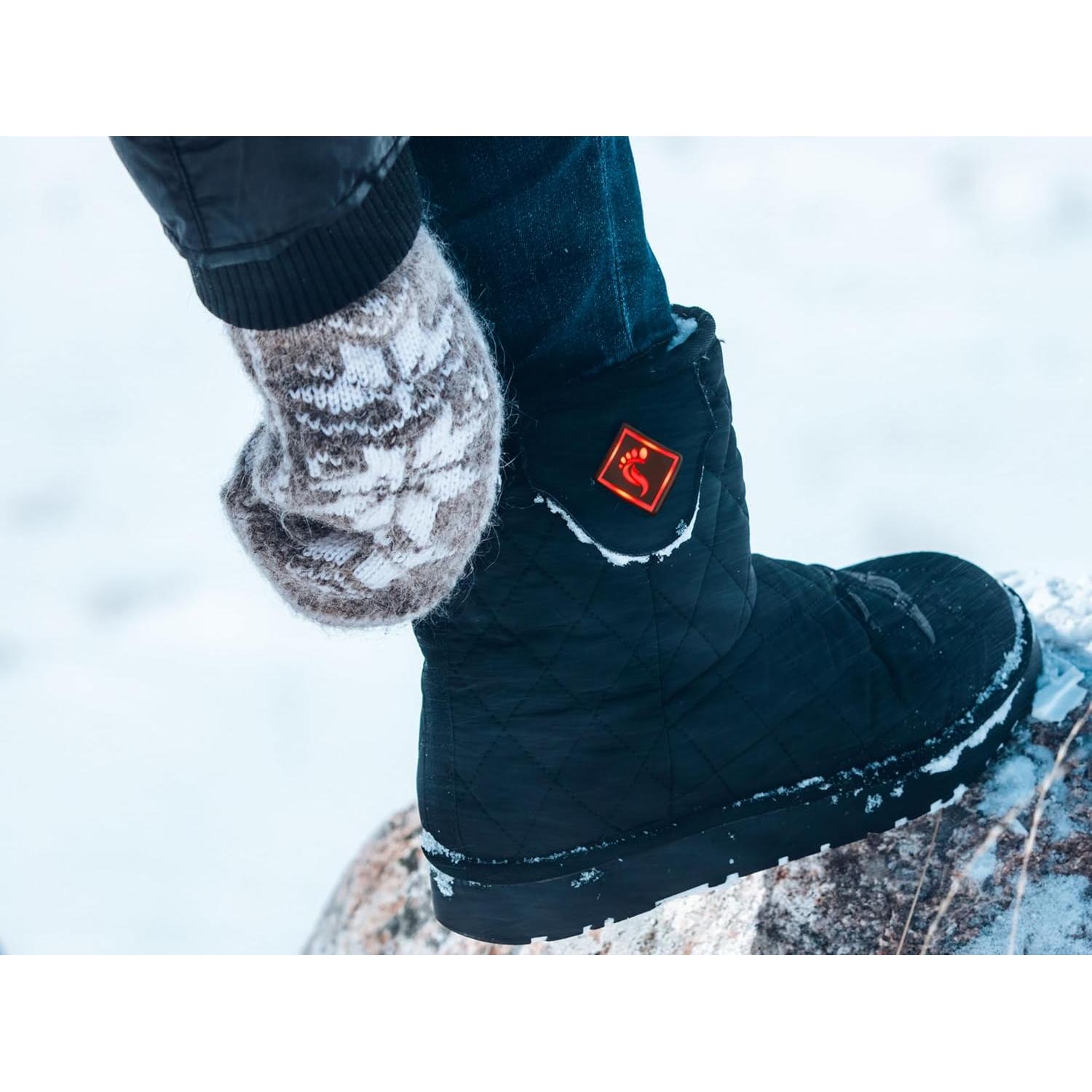 Heated Slipper Boot for Men and Women – Upgraded 2024 Edition Rechargeable Foot Wear with 3 Temperature Settings Keep Feet Warm up to 11 Hours Unisex