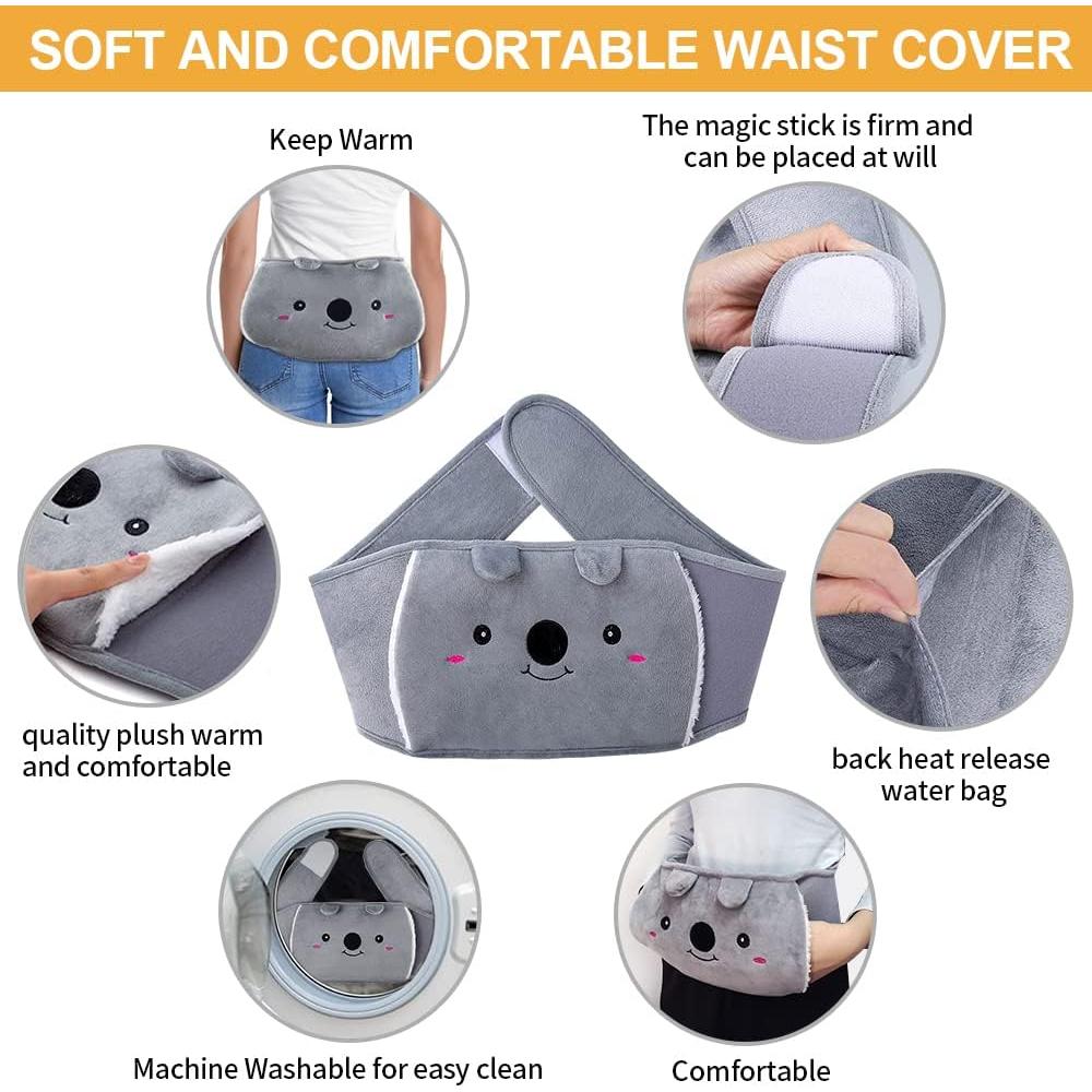 Bolsa de Agua Caliente Toxin 1L con Funda Suave Rosa