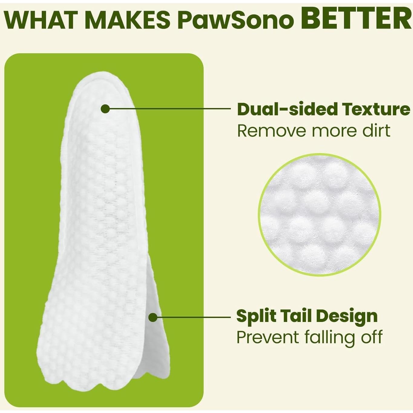 Toallitas para Oídos de Perro y Gato PawSono - 50 Unidades Aloe