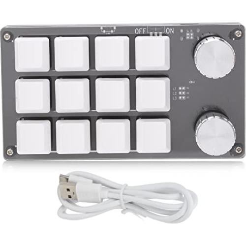 Teclado Mecánico Programable Zerodis 12 Teclas USB Tipo C