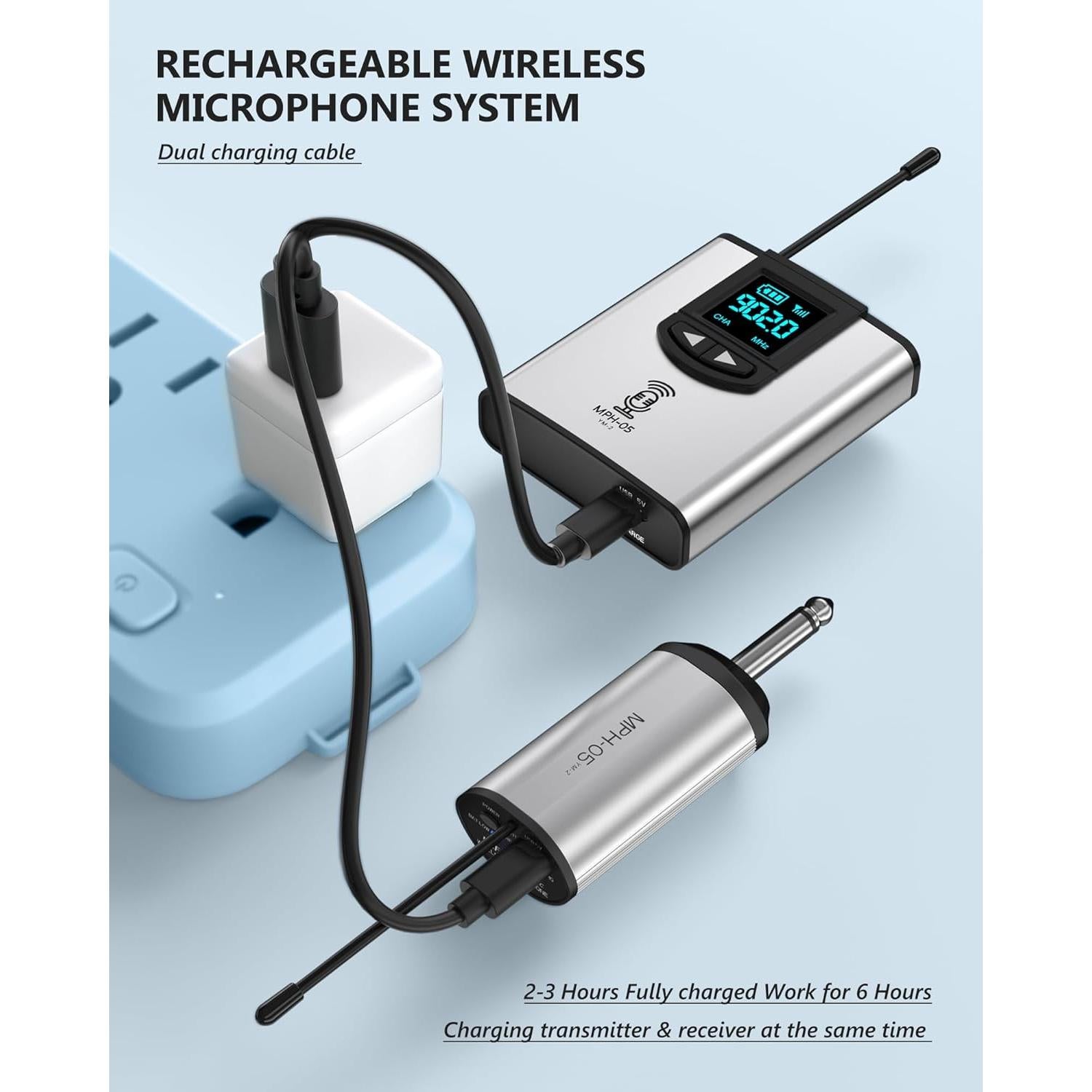 Sistema de Micrófono Inalámbrico YIHAIONLY YM-2 con Lavalier
