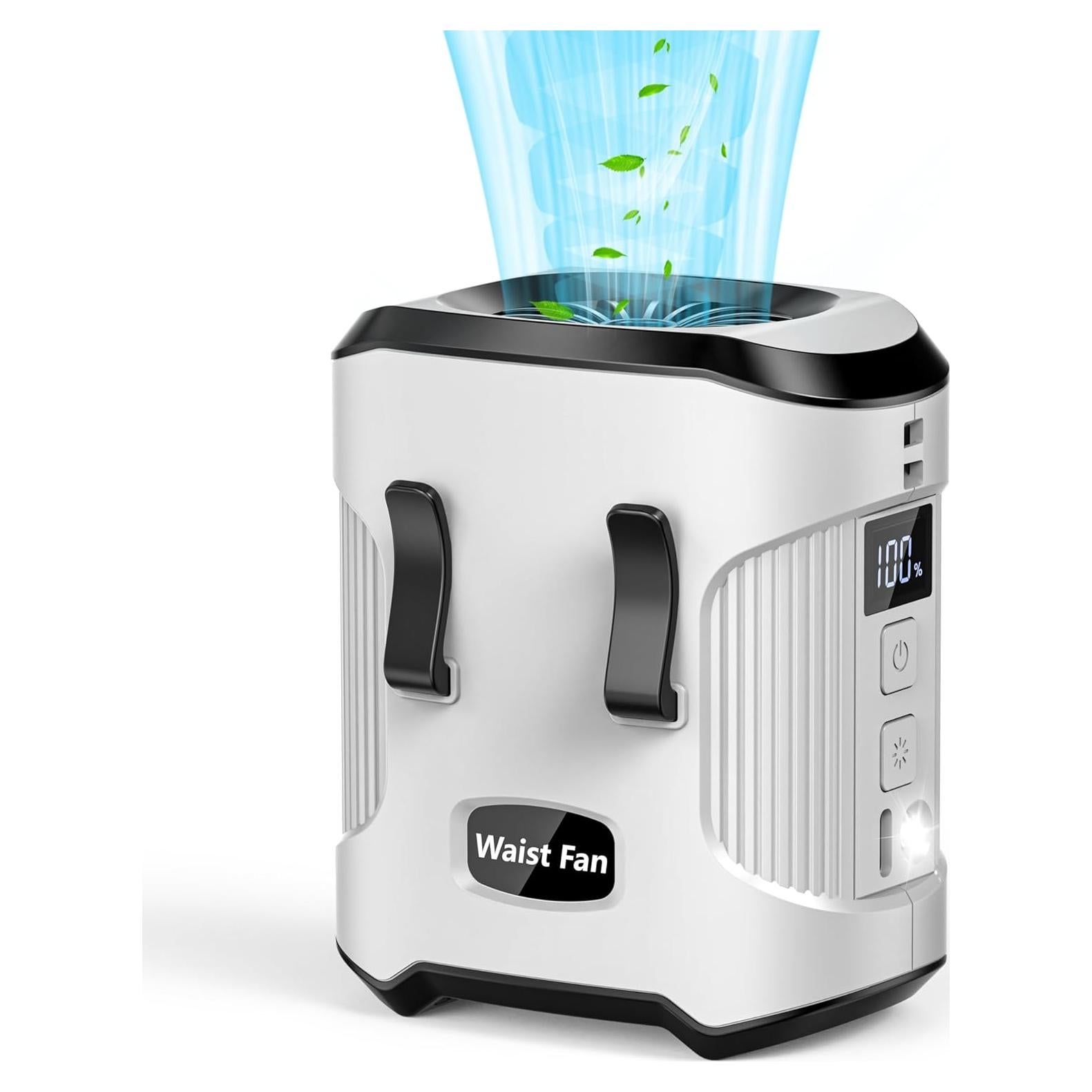 Ventilador de Cintura Portátil Sunoony BX-F225 Gris Recargable