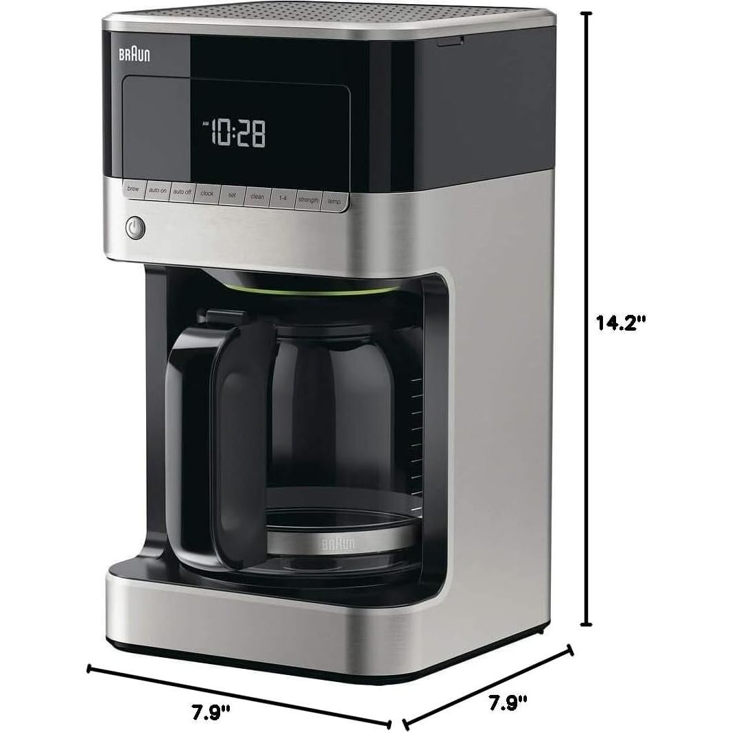 Cafetera de Goteo Braun BrewSense 12 Tazas KF7150BK