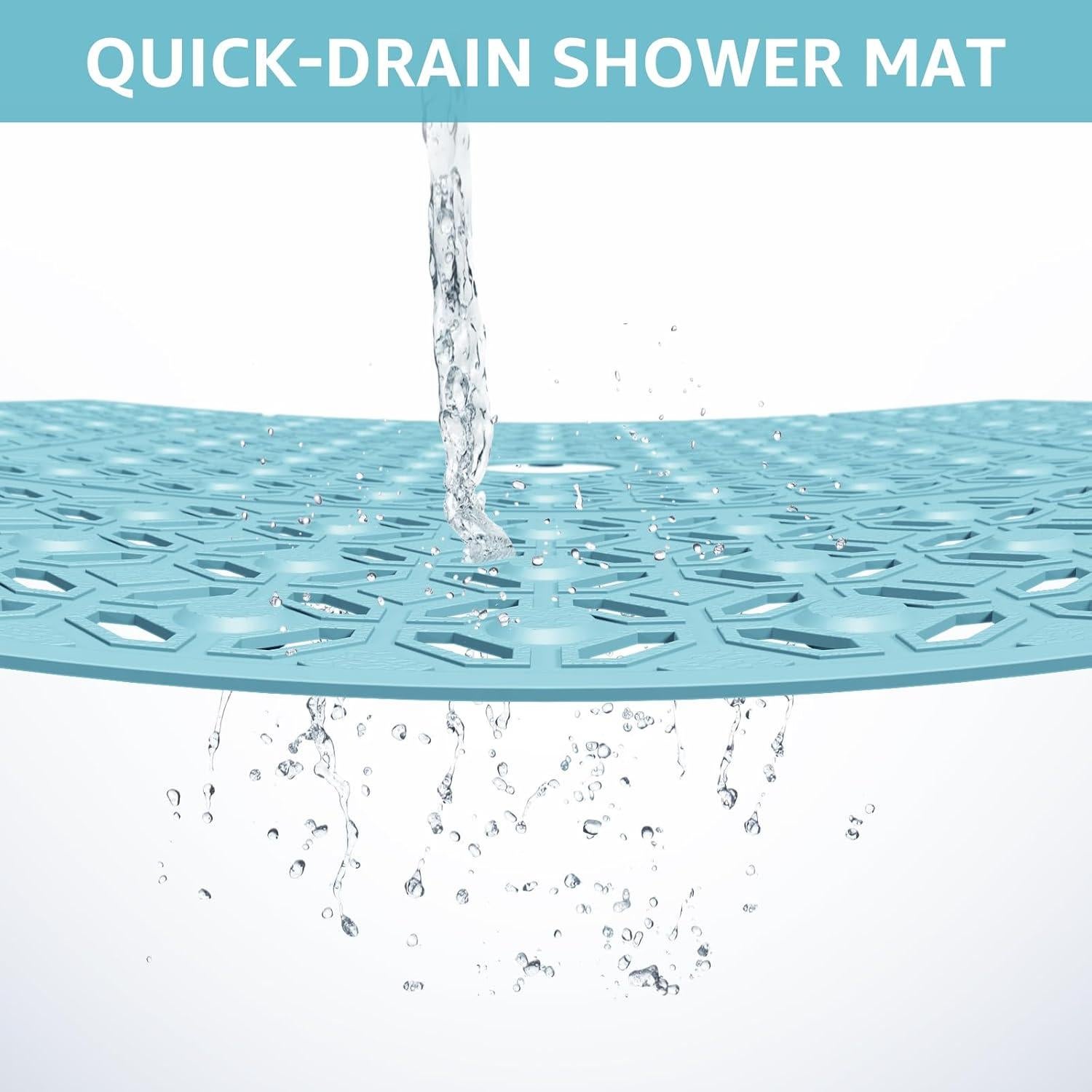 Mat de Ducha Antideslizante OTHWAY 68.58x68.58cm Azul