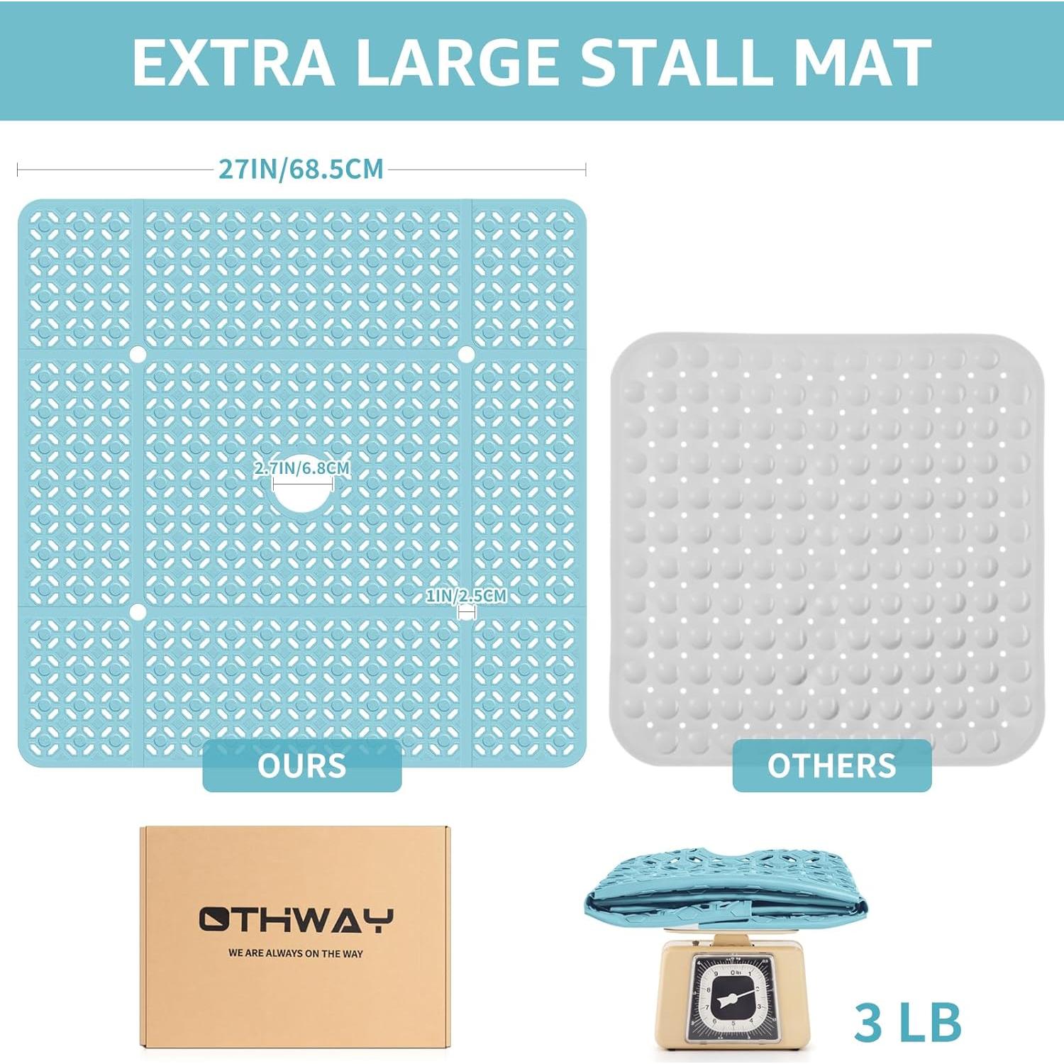 Mat de Ducha Antideslizante OTHWAY 68.58x68.58cm Azul