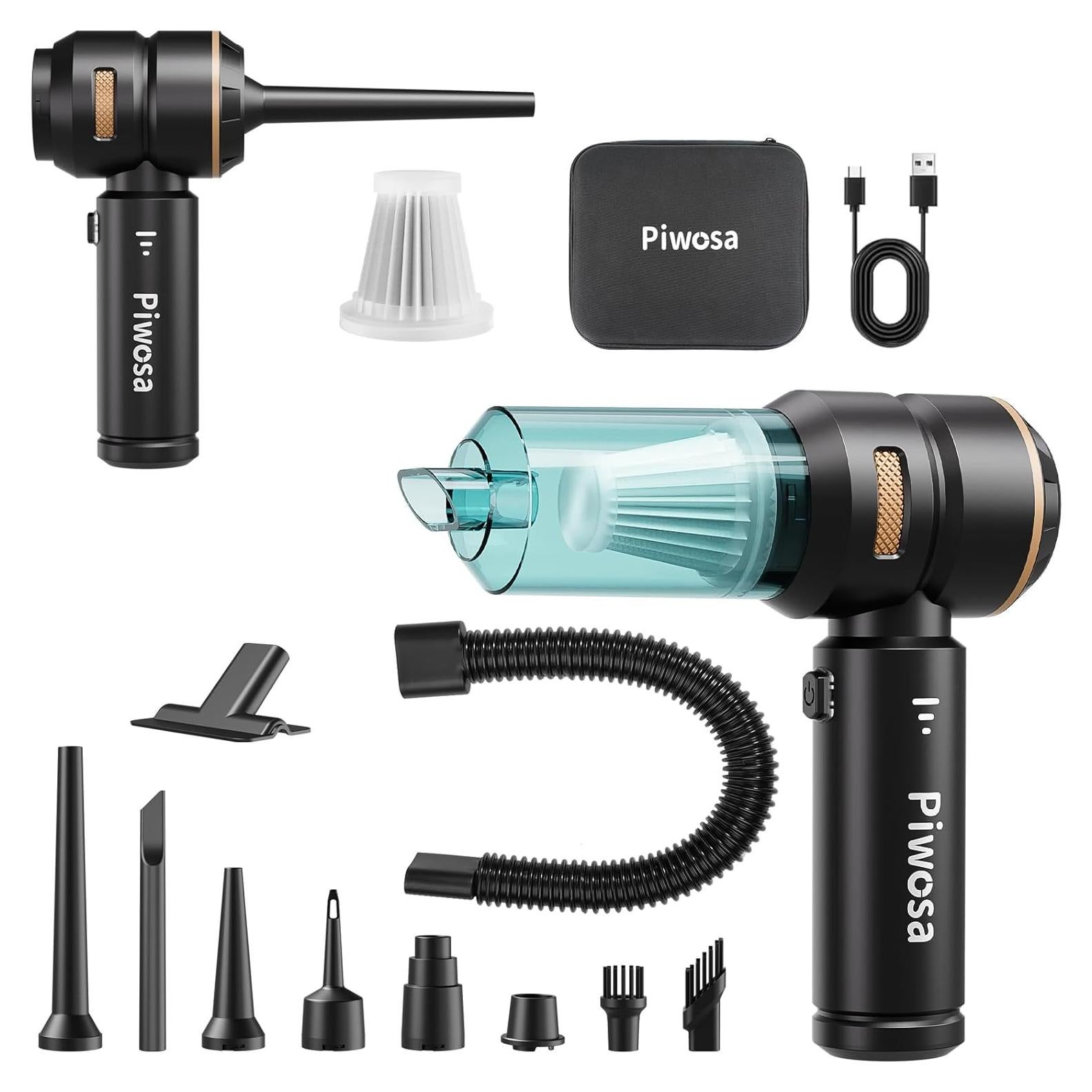 Aspiradora de Mano Inalámbrica Piwosa HL-121 16000PA Negra