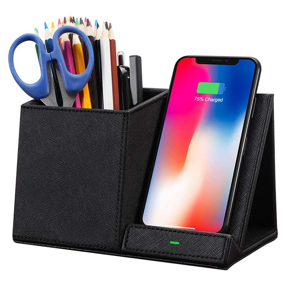 Cargador Inalámbrico Rápido COSOOS con Organizador de Escritorio