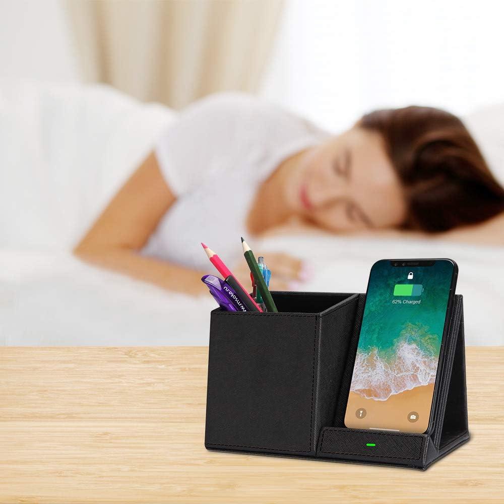 Cargador Inalámbrico Rápido COSOOS con Organizador de Escritorio