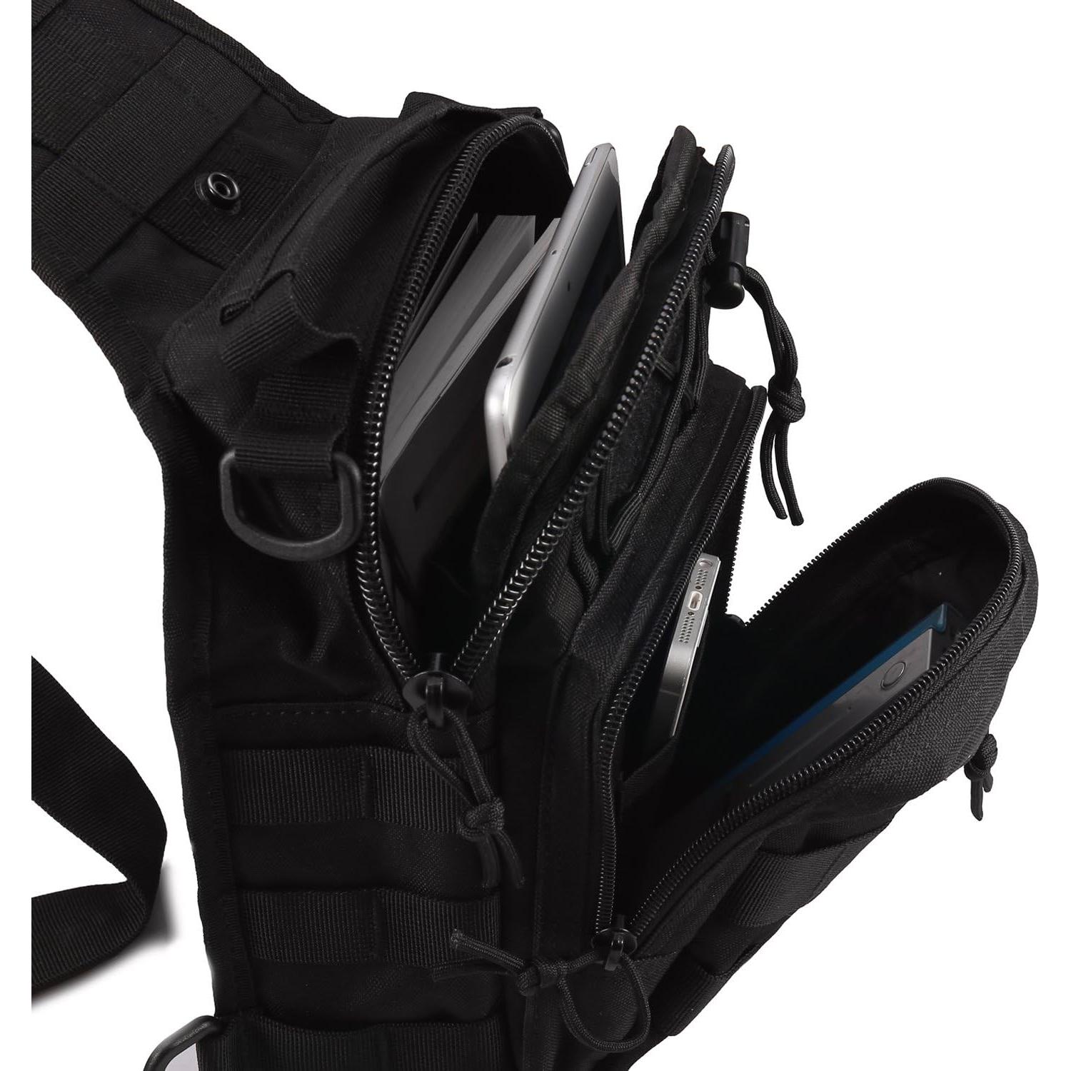 Bolsa de Hombro Táctica Novemkada Sling 1000D Negra