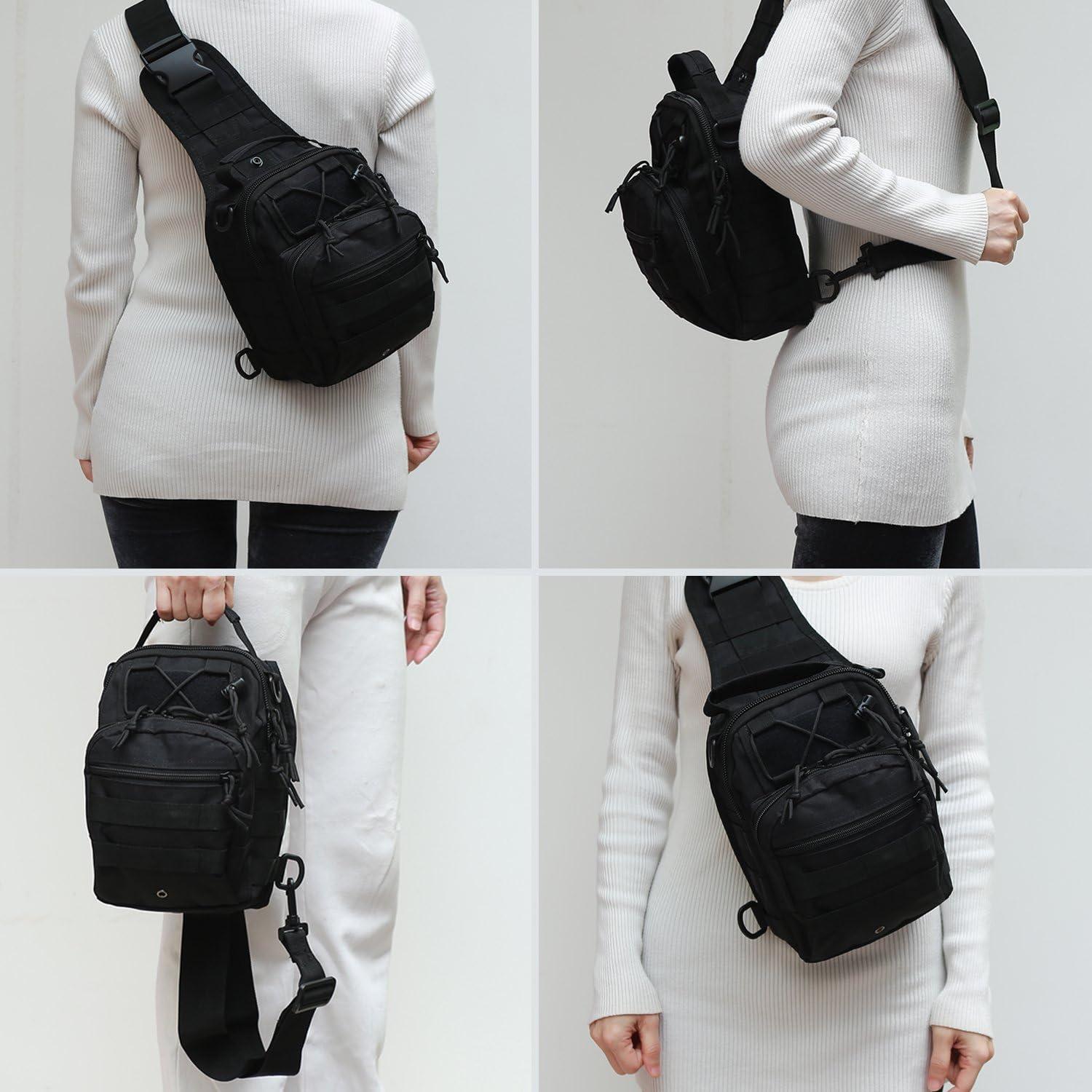 Bolsa de Hombro Táctica Novemkada Sling 1000D Negra