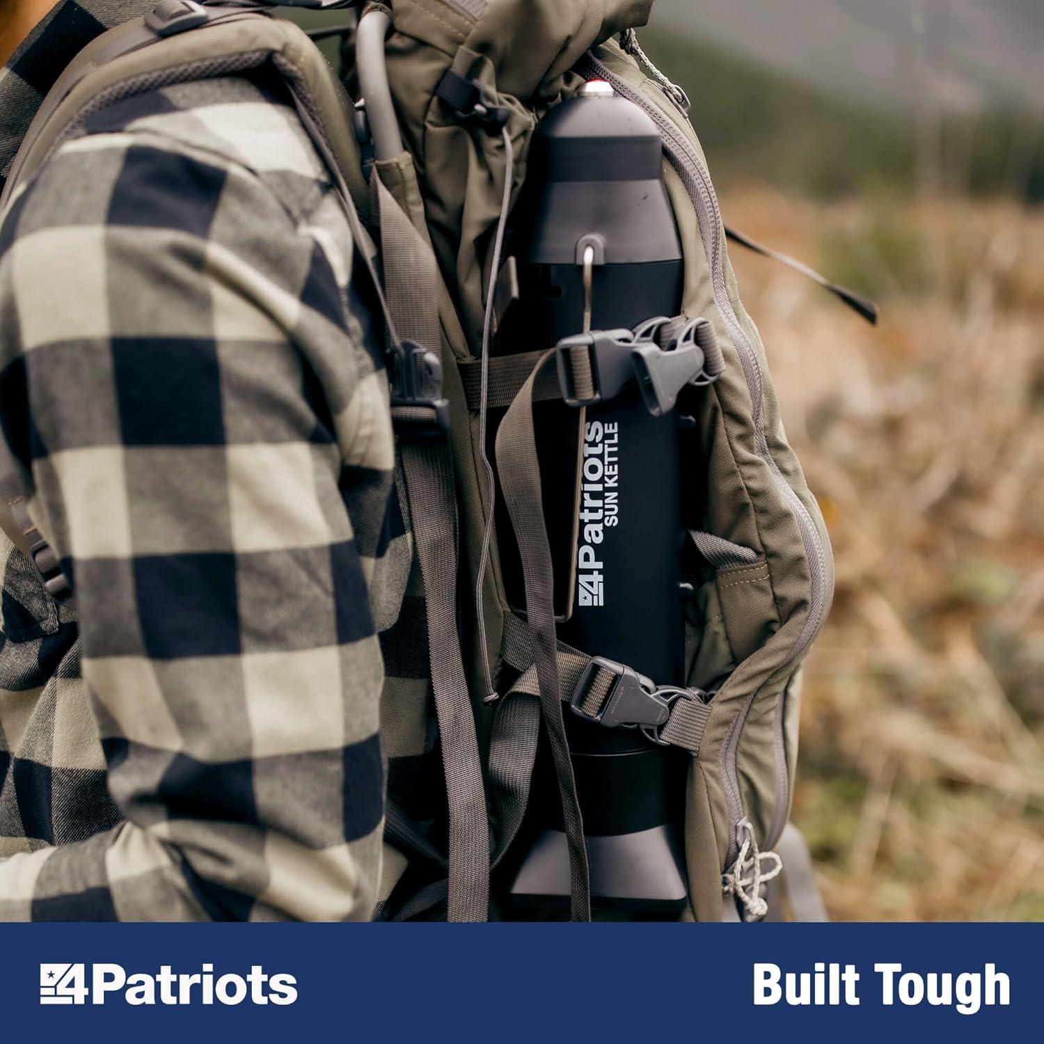 Horno Solar Kettle 4Patriots 500 ml Calentador de Agua Portátil