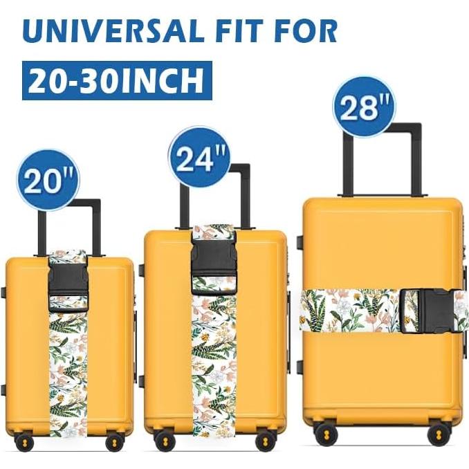 Correa de Equipaje Ajustable Luggitime Flores 120-200 cm