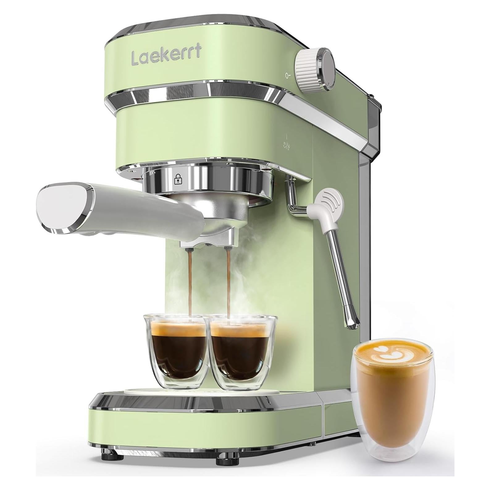 Máquina de Espresso Laekerrt CMEP01 20 Bar Verde con Espumador