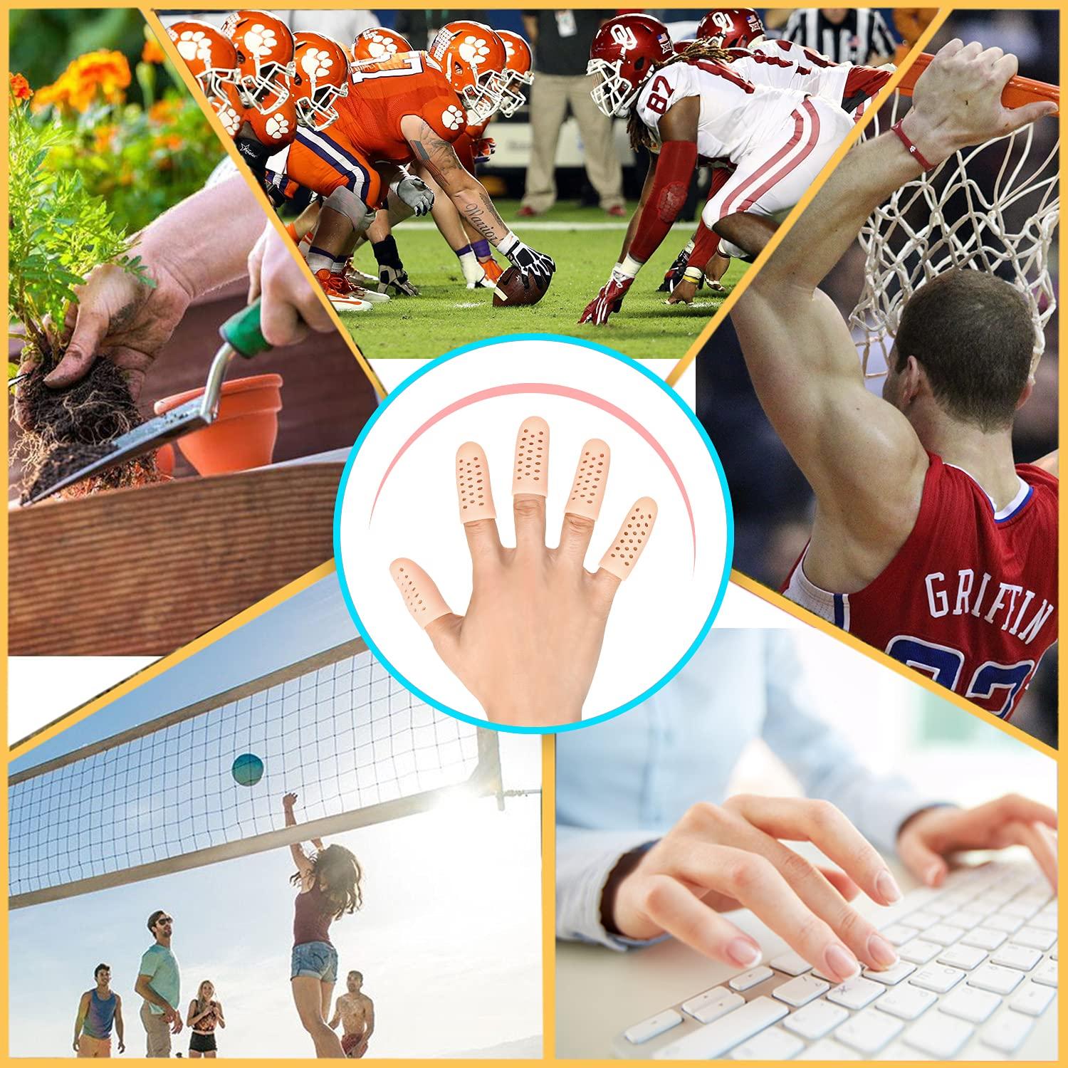 Cubiertas de Dedos de Gel Pnrskter 14 PCS Transpirables