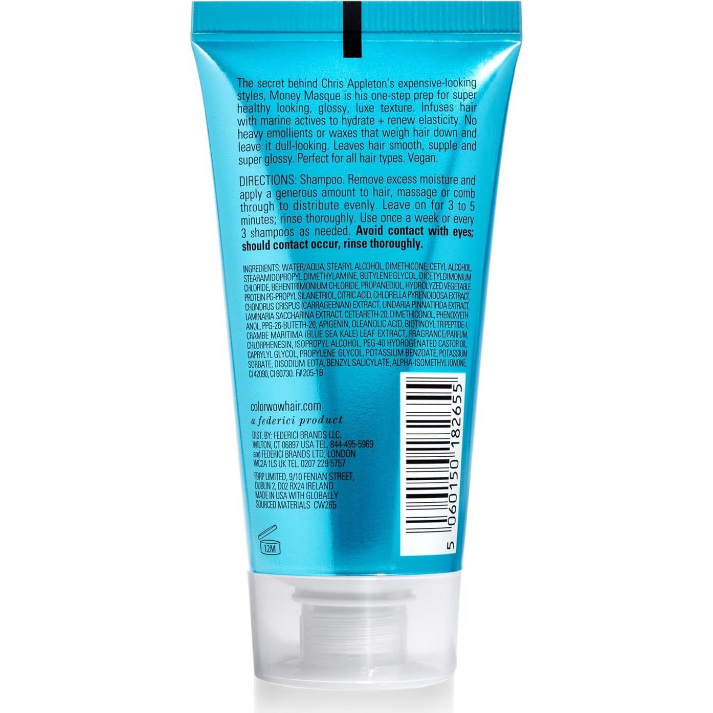 COLOR WOW Money Masque – Deep Hydrating Conditioning Treatment by Celebrity Stylist Chris Appleton | Vegan Formula