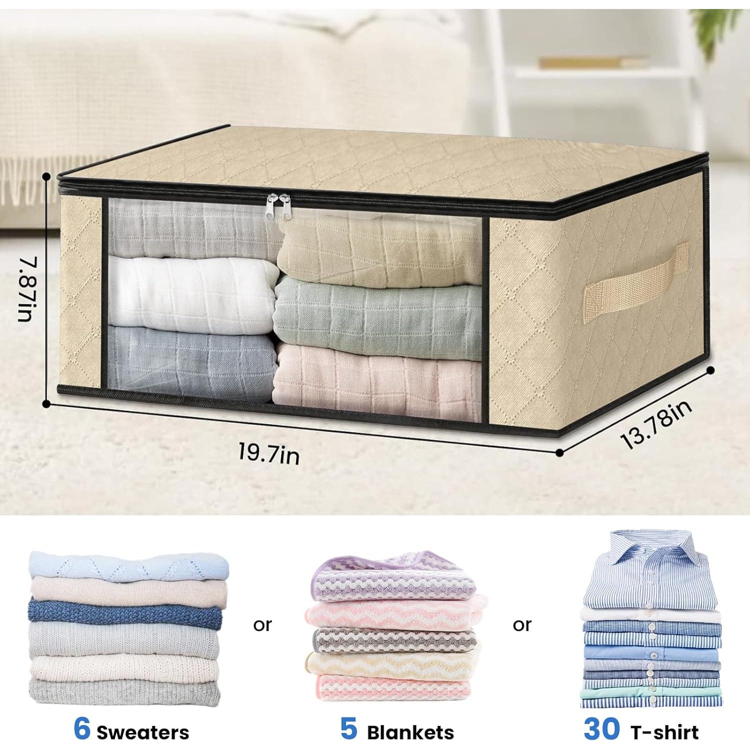 Bolsas de Almacenamiento HomeHacks 3-Pack 35L Beige