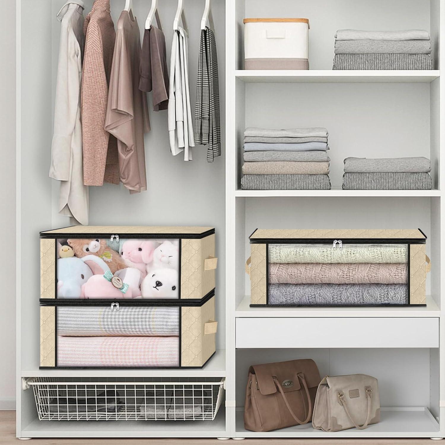 Bolsas de Almacenamiento HomeHacks 3-Pack 35L Beige