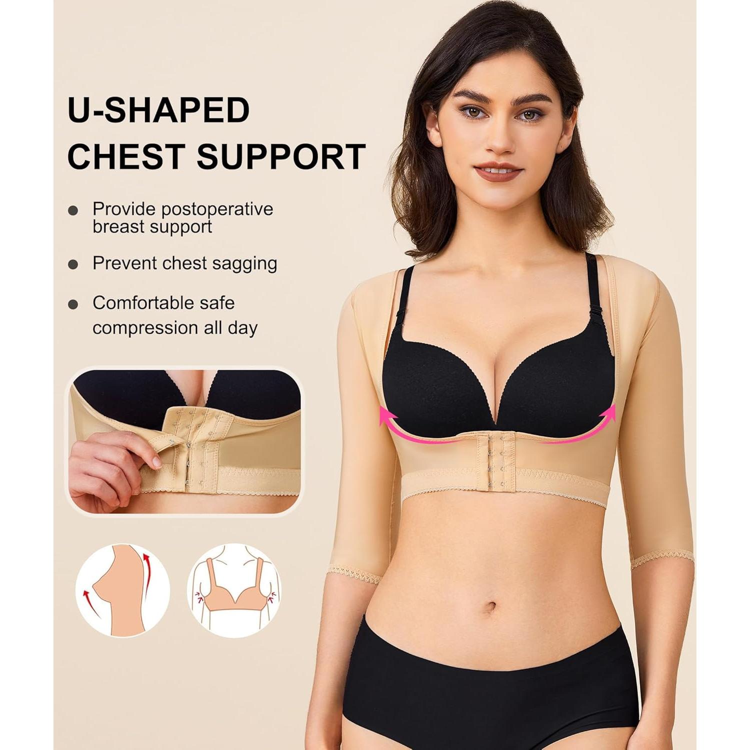 Moldeador de Brazo BRABIC Beige Manga Corta Corrector Postura