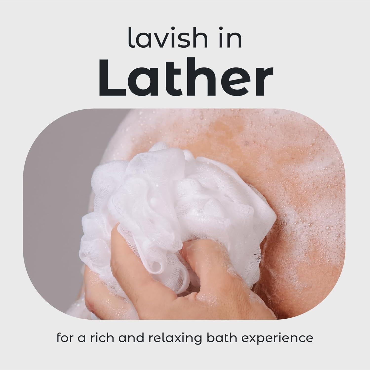 Esponjas de Ducha Loofah MainBasics - Juego de 3, Exfoliantes